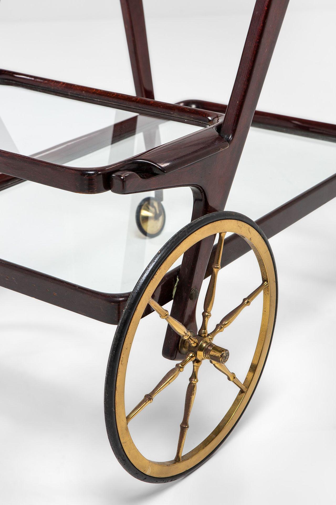 Carrito de bar moderno italiano de mediados de siglo - Carro de servicio Moderno de mediados de siglo en venta