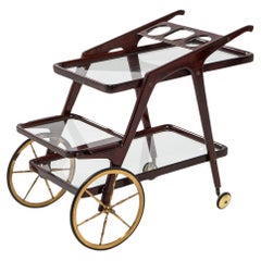 Carrito de bar moderno italiano de mediados de siglo - Carro de servicio