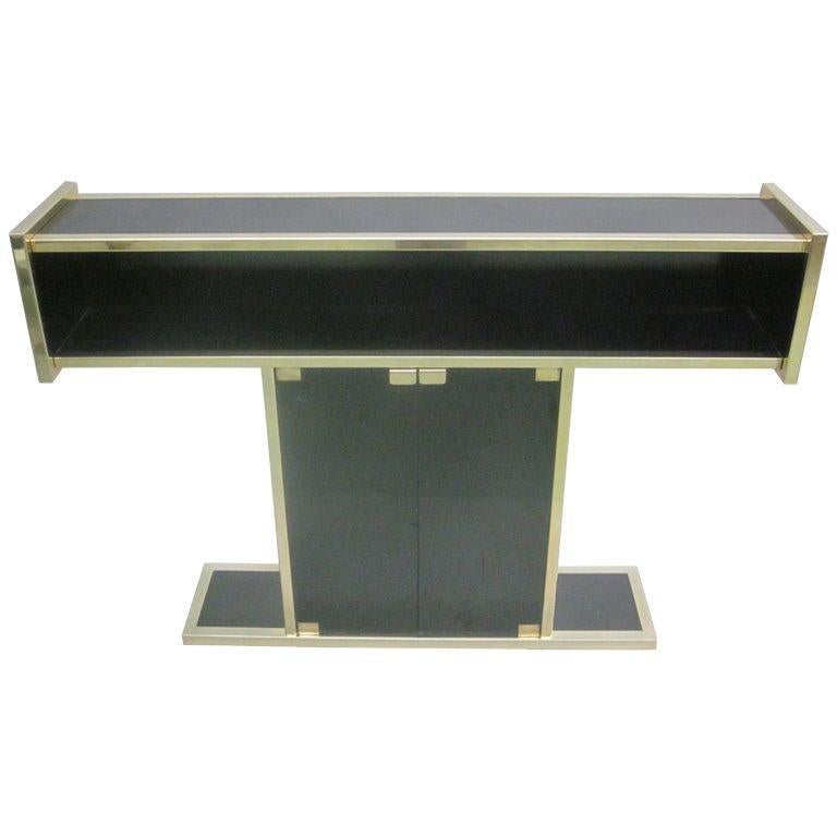 Italian Mid-Century Modern Console, Bar and Sideboard in style of Willy Rizzo