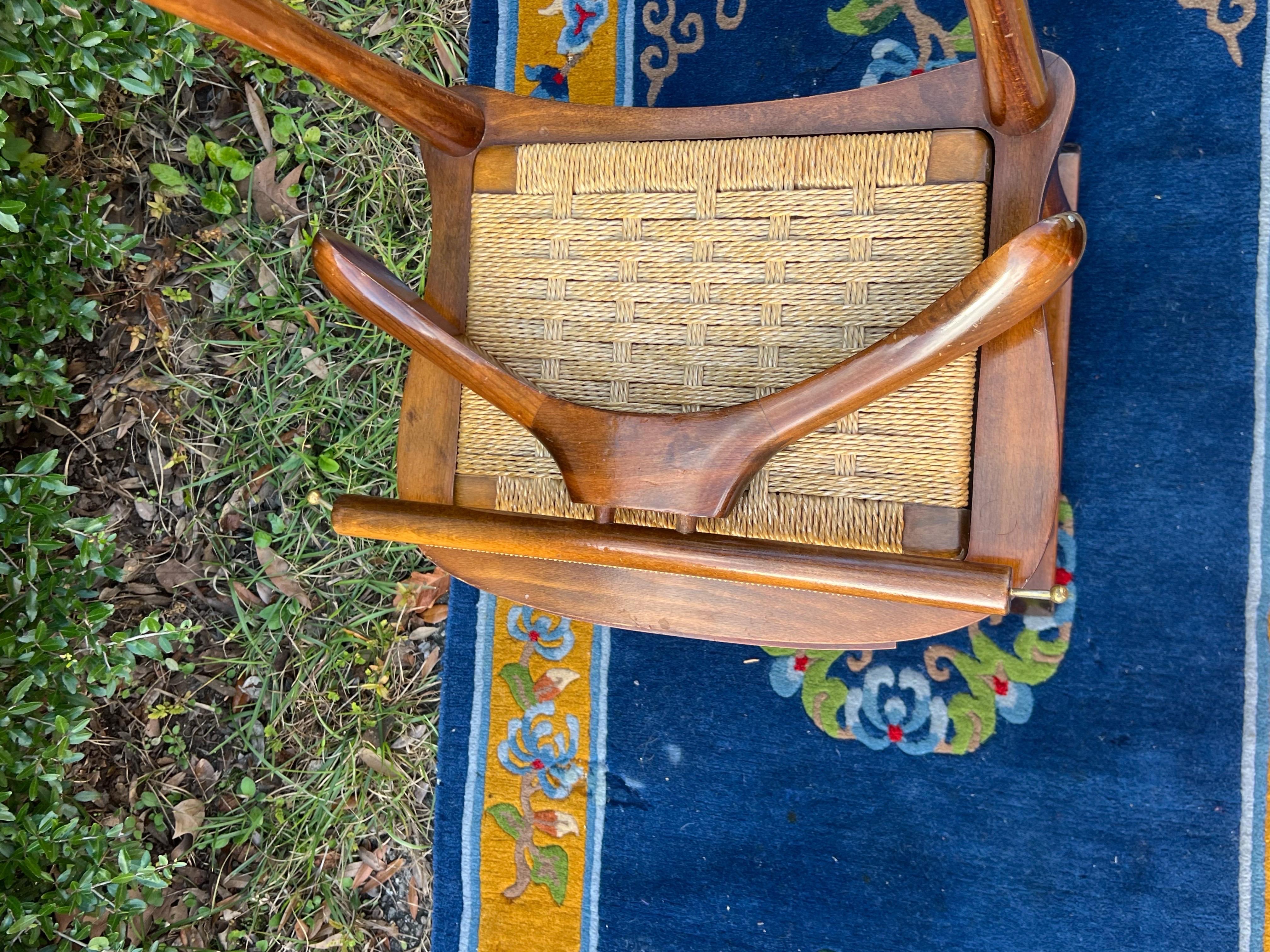 Chaise de valet italienne en hêtre moderne du milieu du siècle par SPQR en vente 13