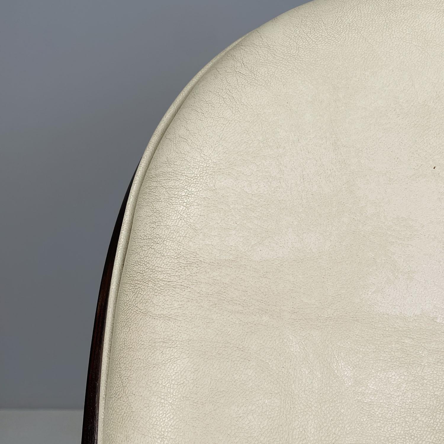 Italian mid-century modern beige office chair with wheels by Ico Parisi, 1960s 3