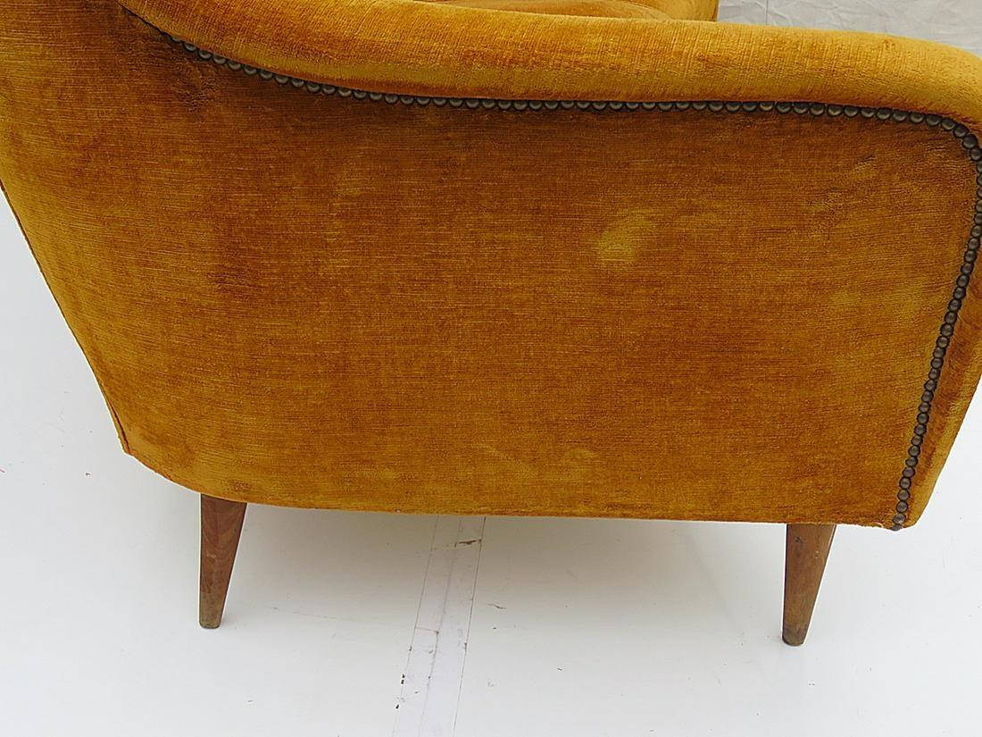 Metal Italian Mid-Century Modern Bergamo Style Sofa