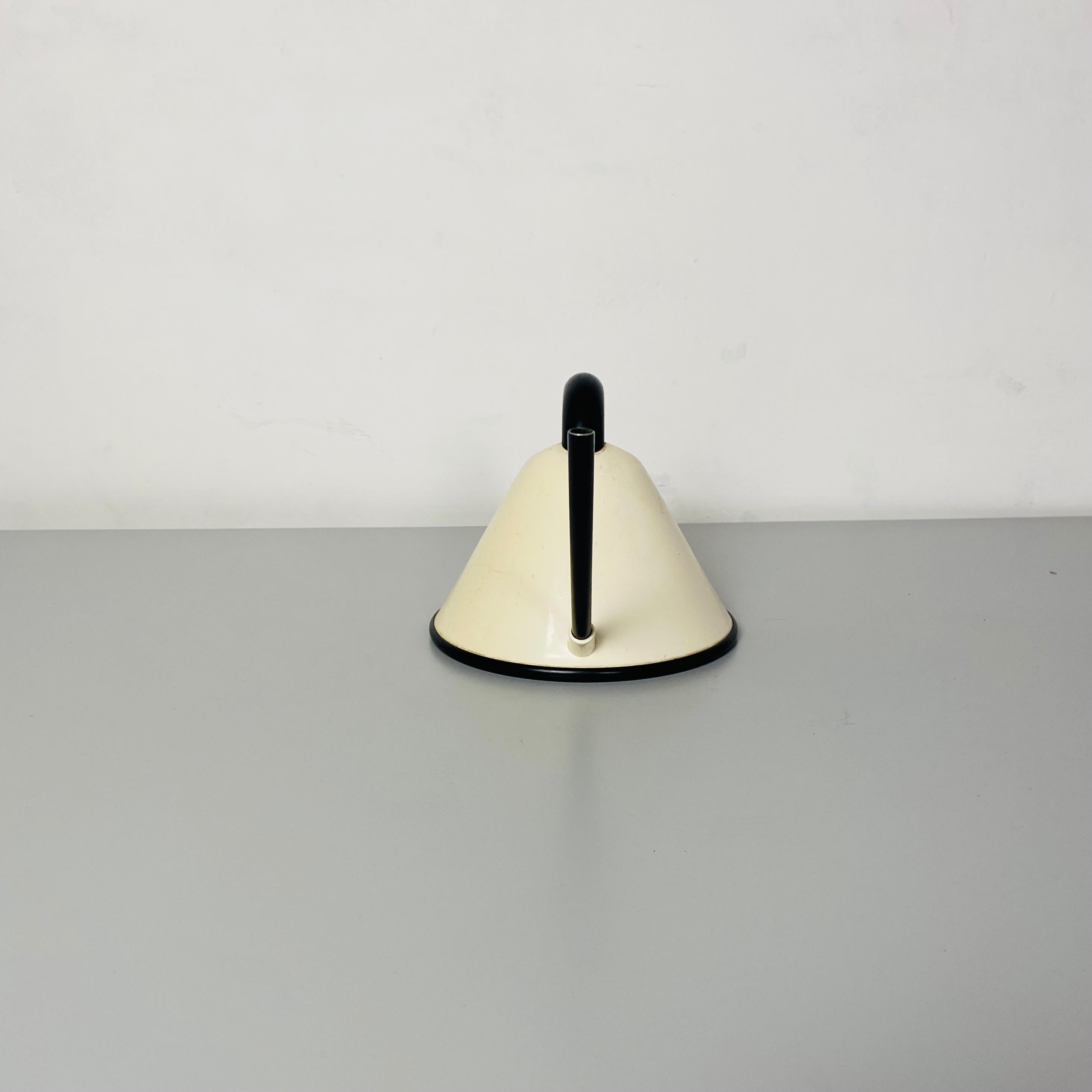 Italian Mid-Century Modern Black and White Plastic Watering by Guzzini, 1970s In Good Condition In MIlano, IT
