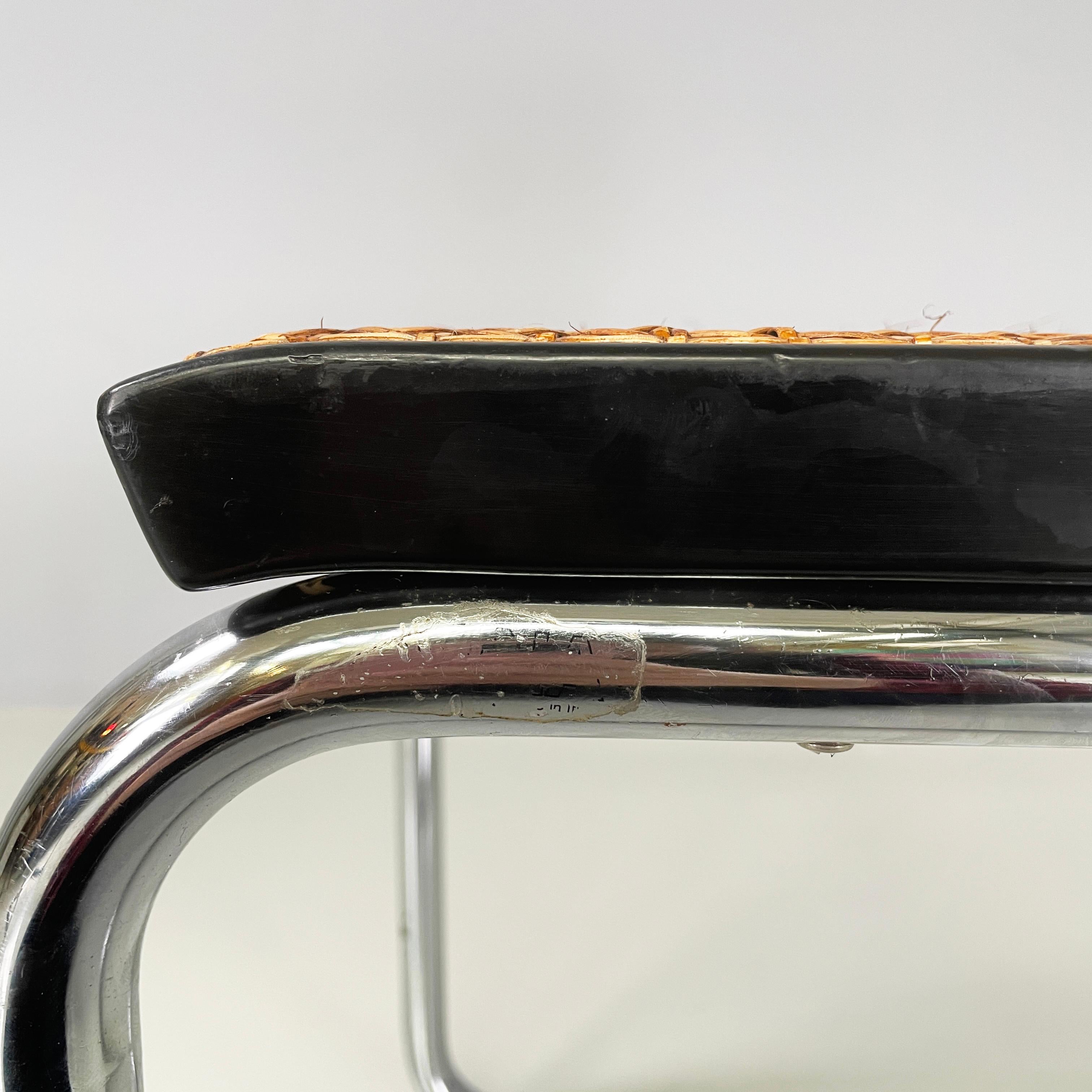 Chaise noire italienne du milieu du siècle dernier Cesca par Marcel Breuer pour Gavina, années 1960 7