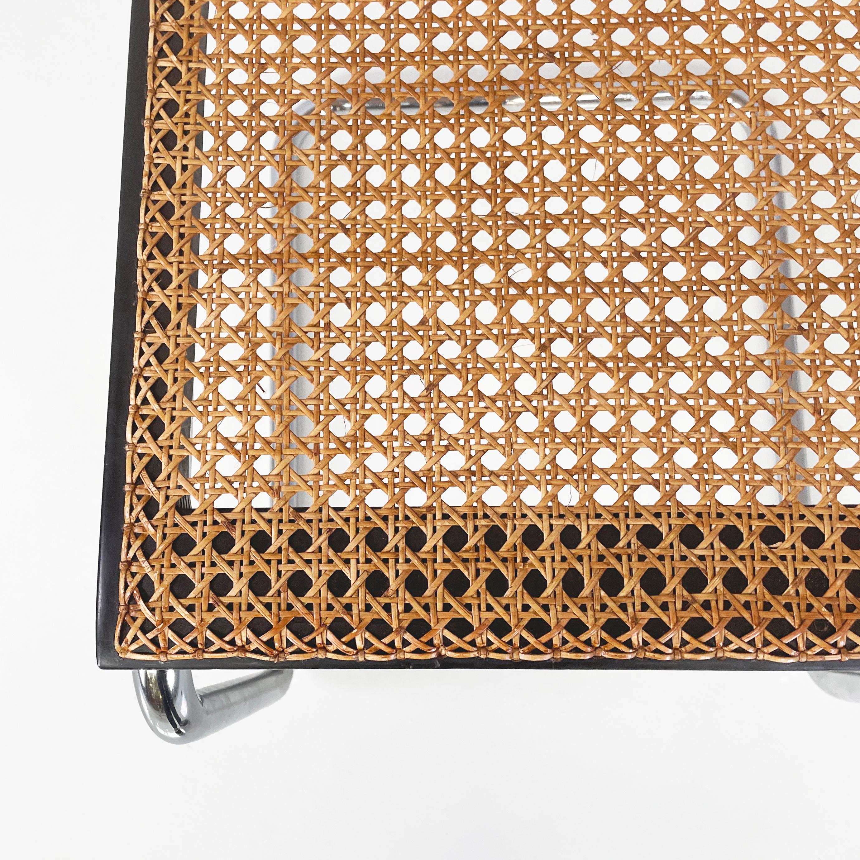 Italian mid-century modern Black Chair Cesca by Marcel Breuer for Gavina, 1960s 2