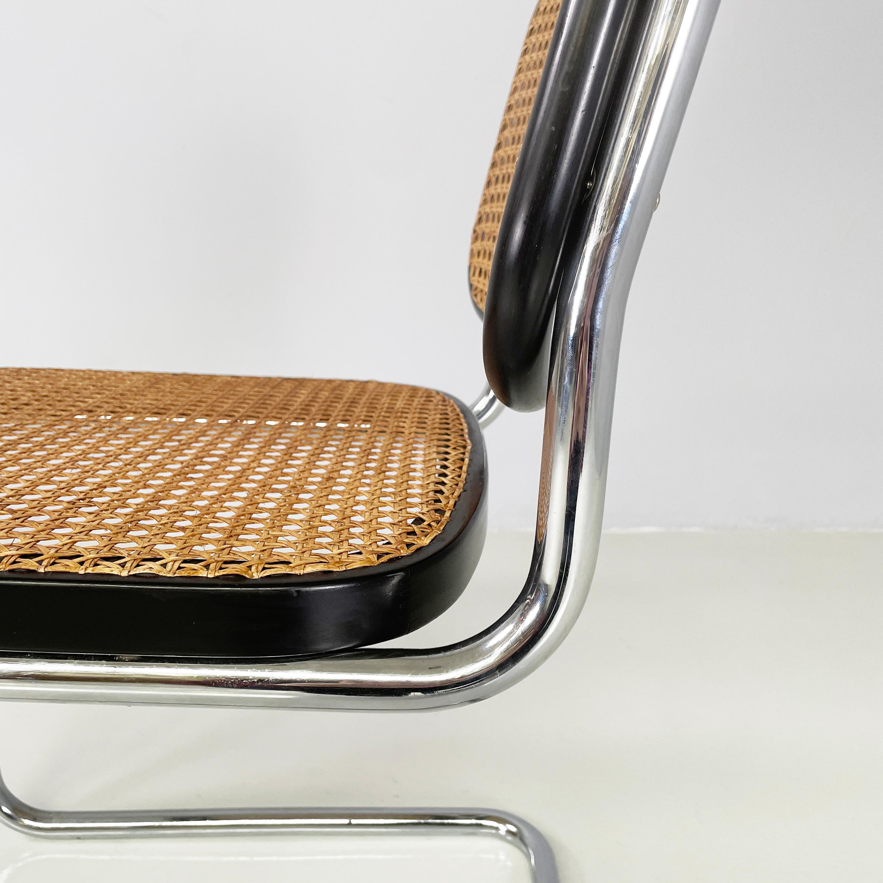 Italian mid-century modern Black Chair Cesca by Marcel Breuer for Gavina, 1960s 3