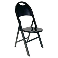 Chaise pliante noire Tric Castiglioni BBB, années 1960