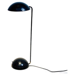Vintage Italian Mid-Century Modern Black Plastic Table Lamp, 1980s