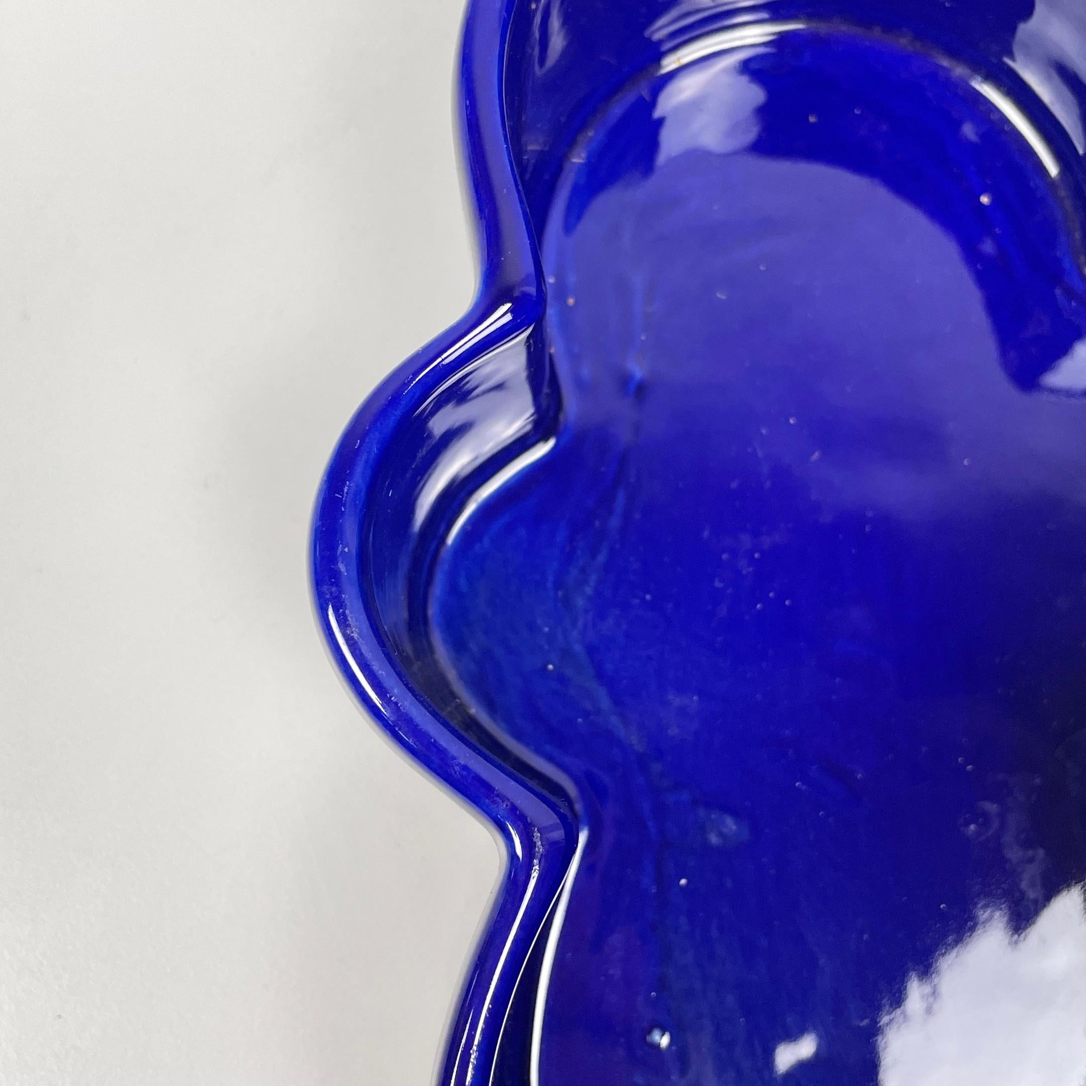 Bol bleu italien moderne du milieu du siècle dernier de Mangiarotti pour Fratelli Brambilla 1970 en vente 4