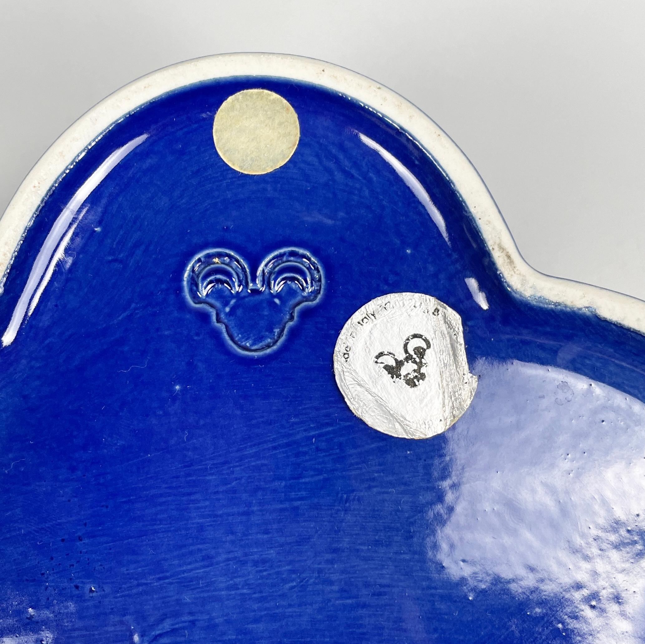 Bol bleu italien moderne du milieu du siècle dernier de Mangiarotti pour Fratelli Brambilla 1970 en vente 7