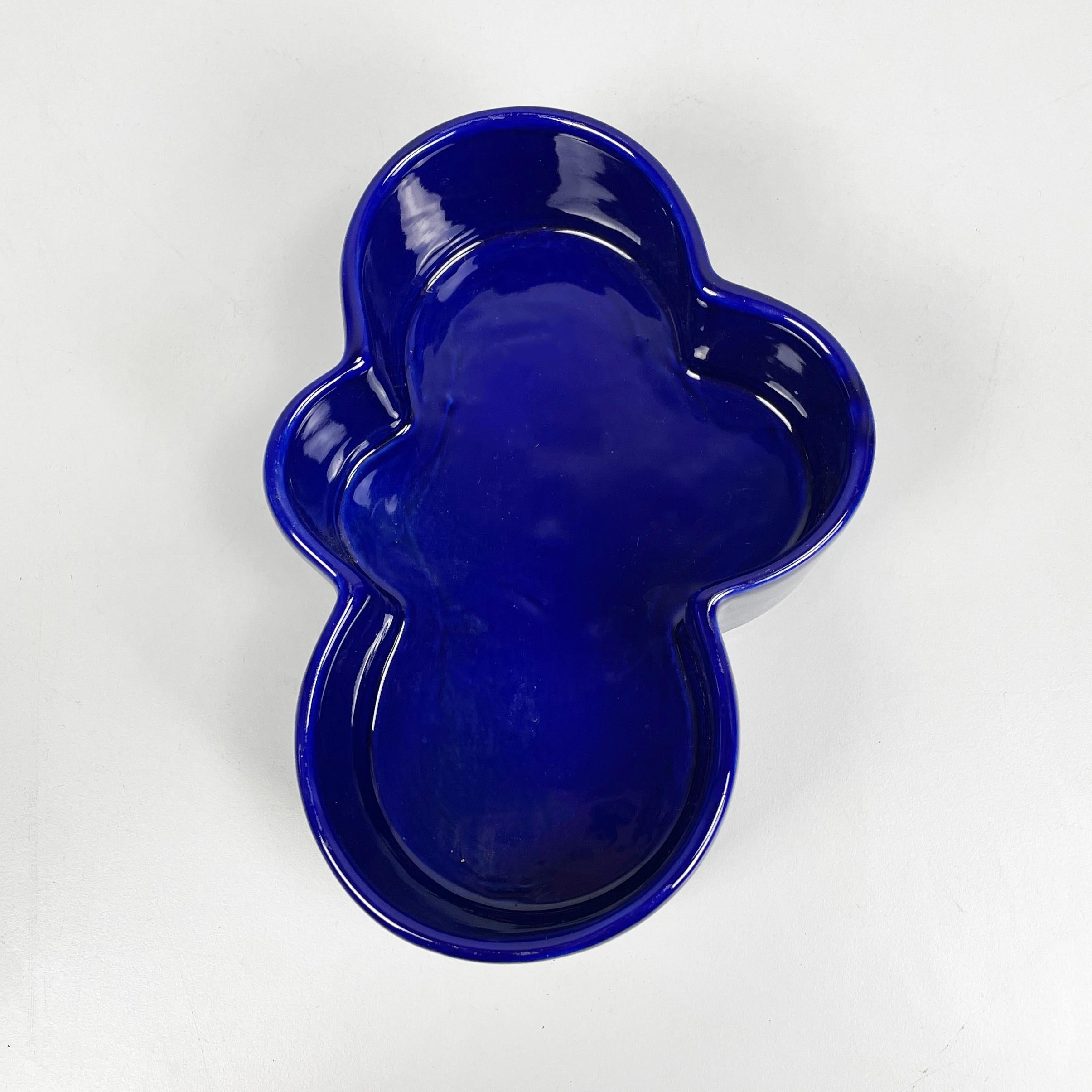 Bol bleu italien moderne du milieu du siècle dernier de Mangiarotti pour Fratelli Brambilla 1970 en vente 1