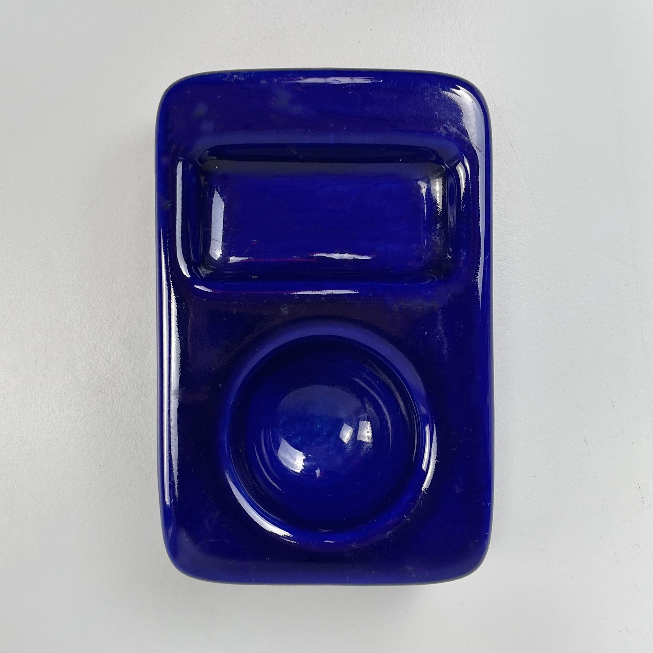 Italiano Portauovo blu italiano di metà secolo moderno di Mangiarotti Fratelli Brambilla anni '70 in vendita
