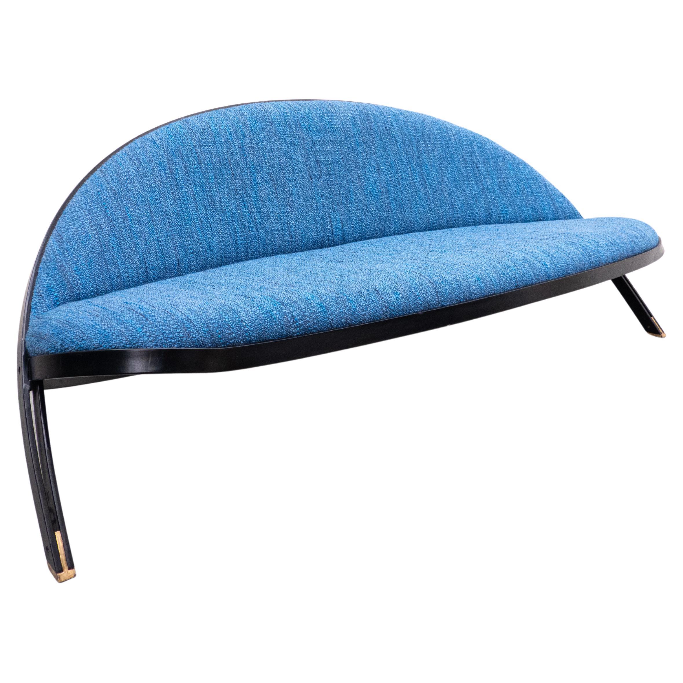 Italian Mid-Century Modern Blue 'Saturno' Sofa by Gastone Rinaldi for Rima, 1957