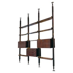 Italian Mid-Century Modern Bookcase Fixed to the Ceiling by Stildomus, 1960s