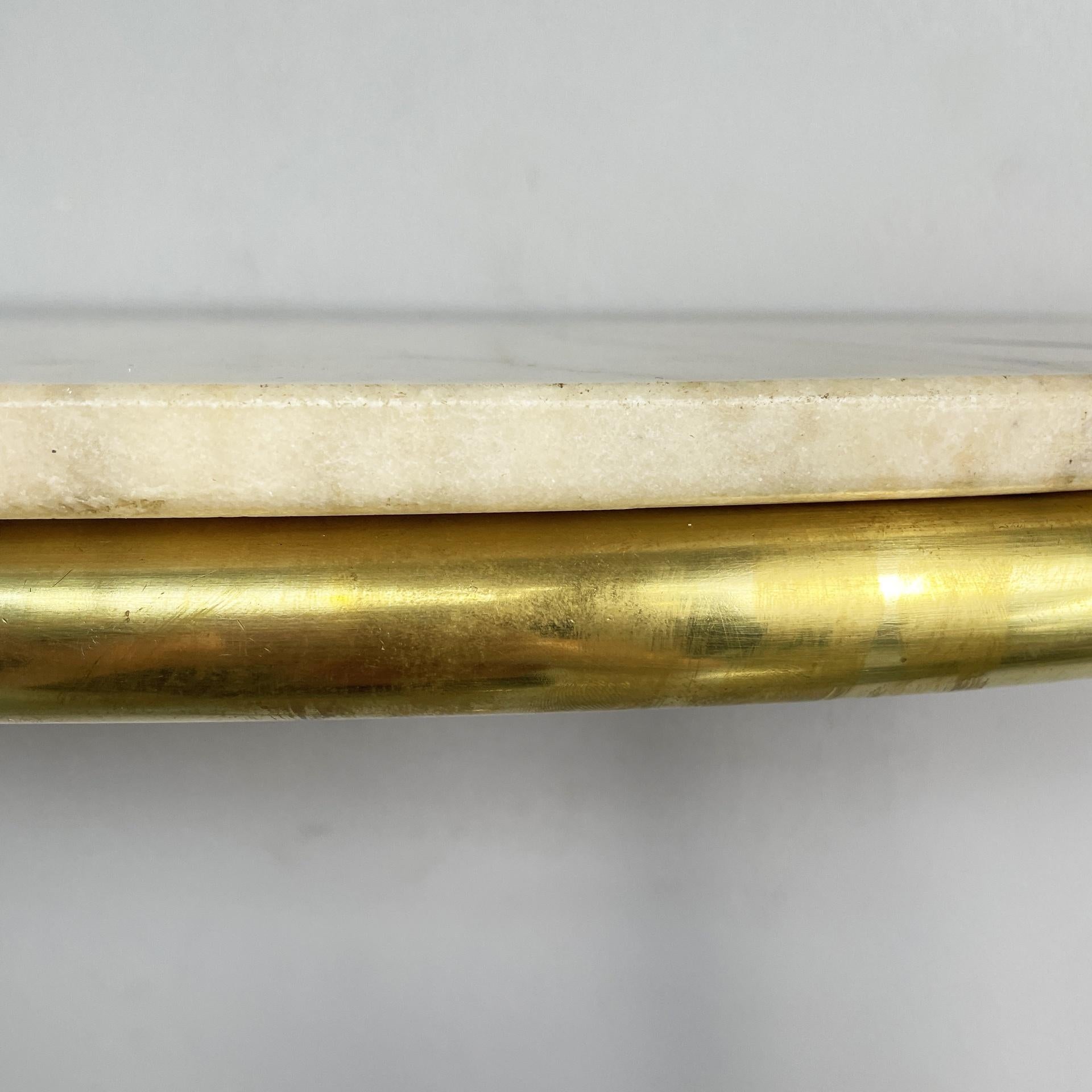 Italian mid-century modern brass and marble console by Carlo Enrico Rava, 1940s en venta 4