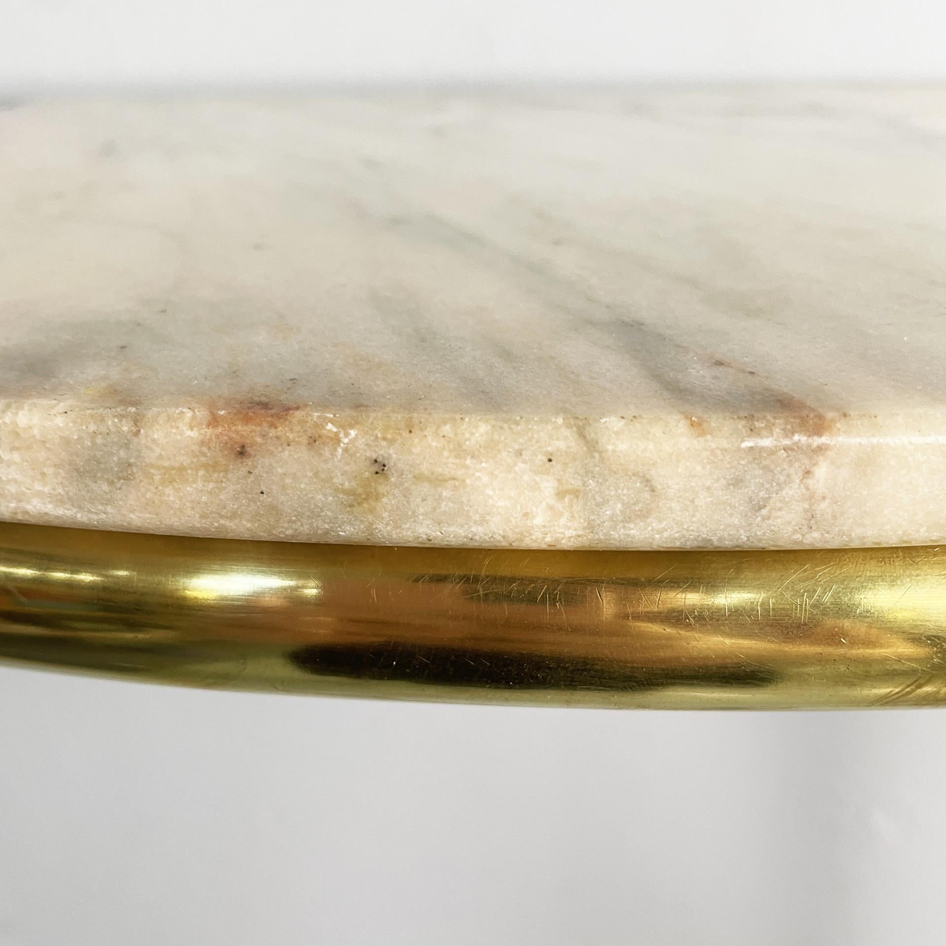 Italian mid-century modern brass and marble console by Carlo Enrico Rava, 1940s en venta 5