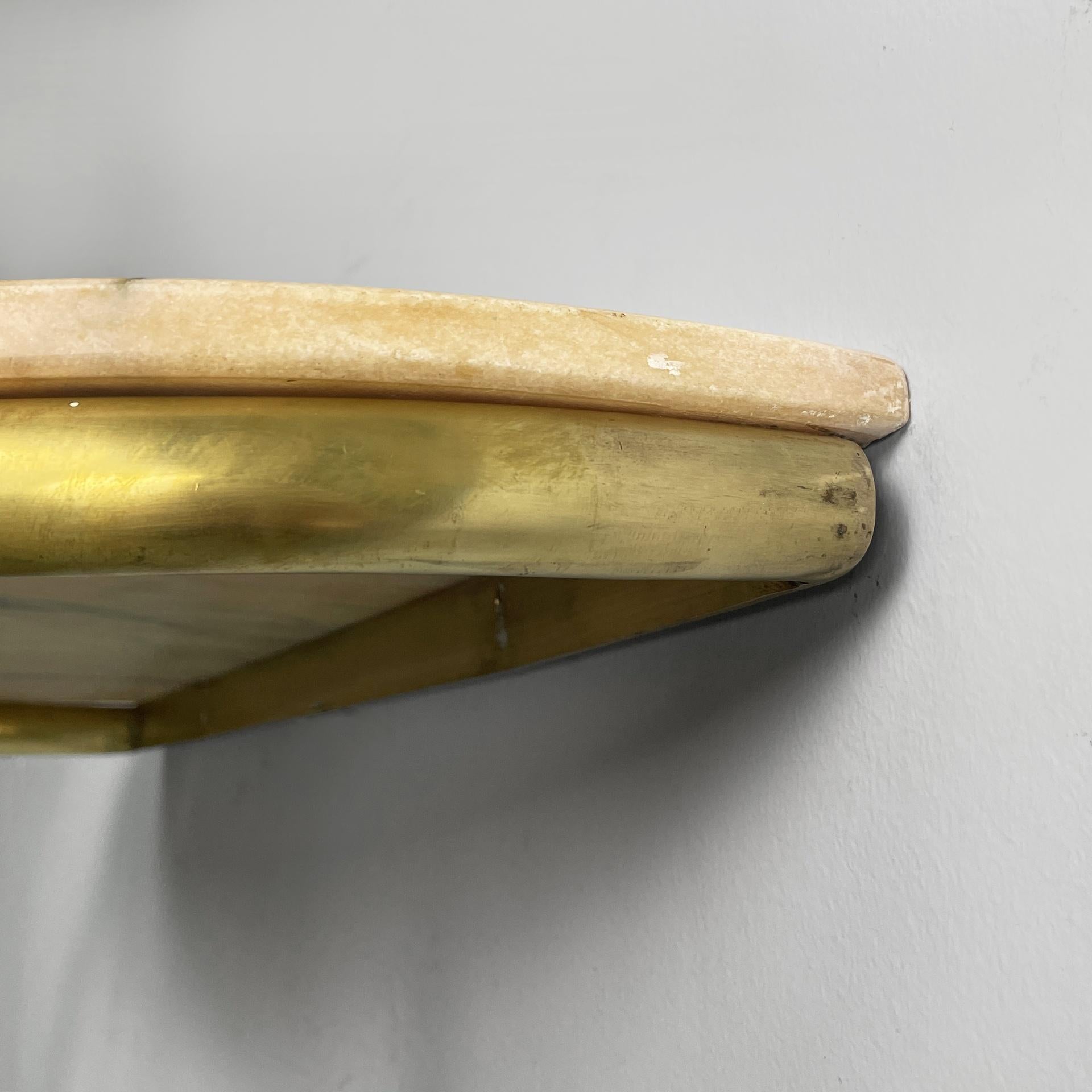 Italian mid-century modern brass and marble console by Carlo Enrico Rava, 1940s en venta 6