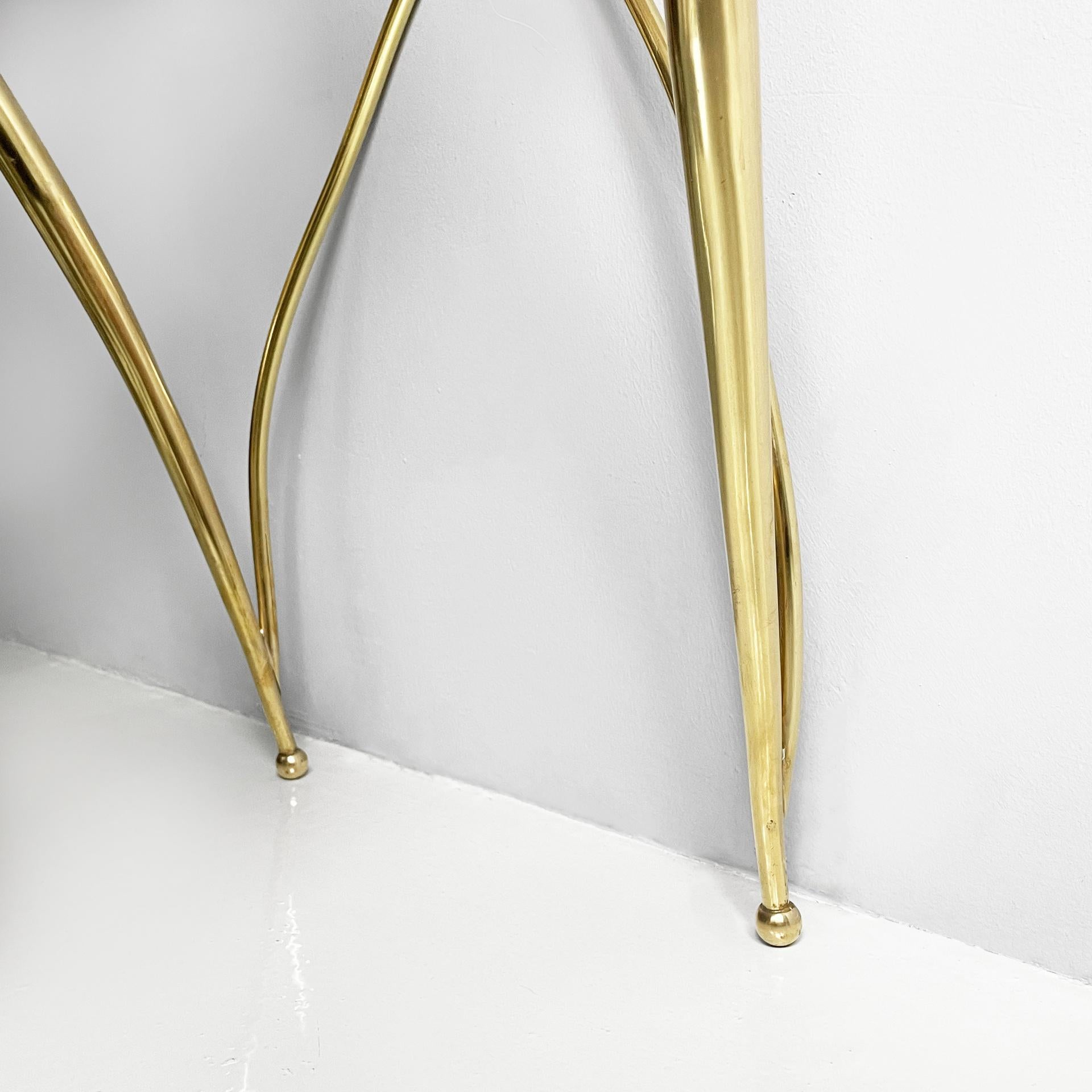 Italian mid-century modern brass and marble console by Carlo Enrico Rava, 1940s en venta 10