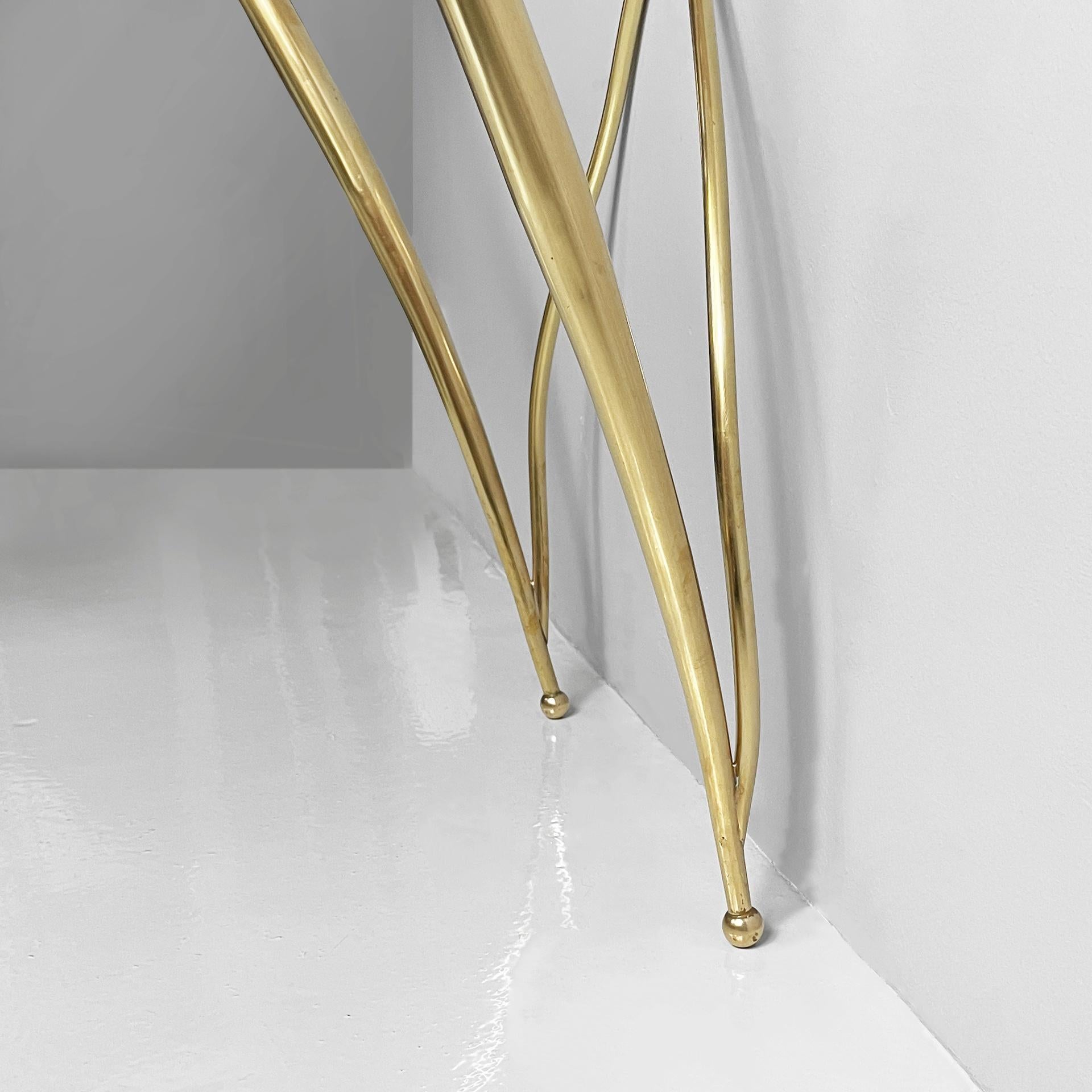 Italian mid-century modern brass and marble console by Carlo Enrico Rava, 1940s en venta 11