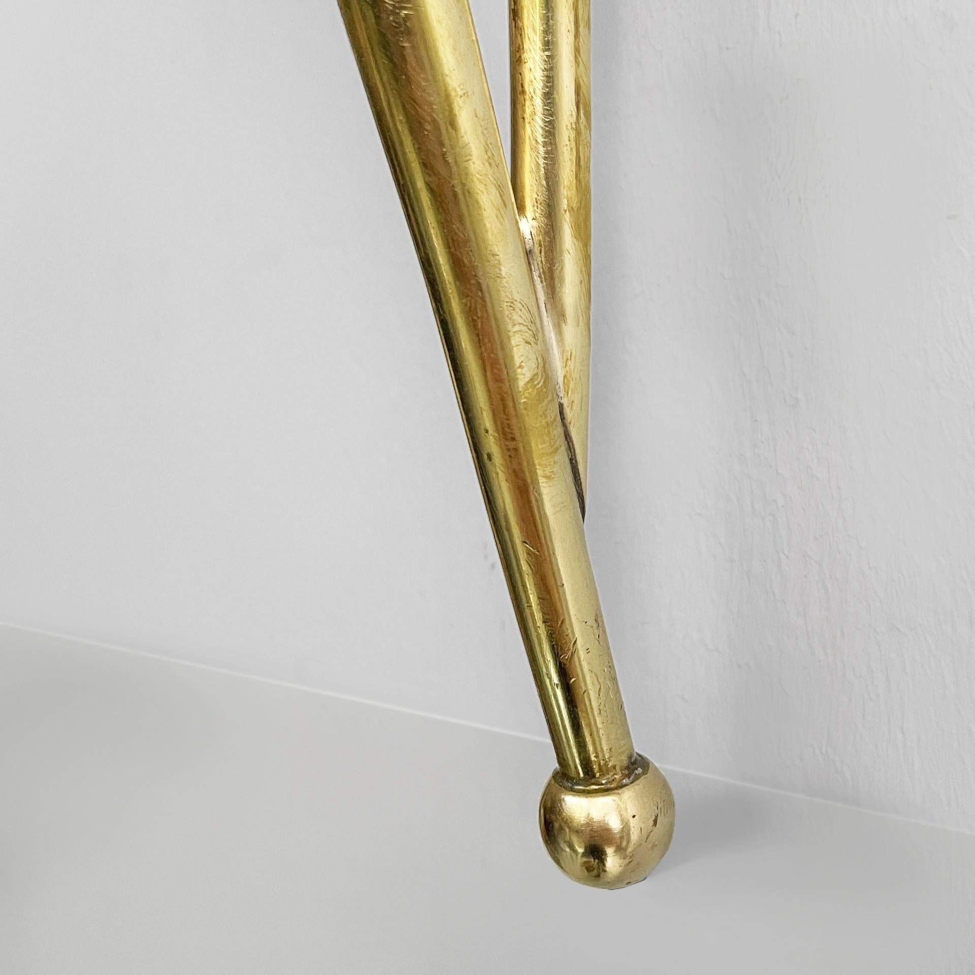 Italian mid-century modern brass and marble console by Carlo Enrico Rava, 1940s en venta 12