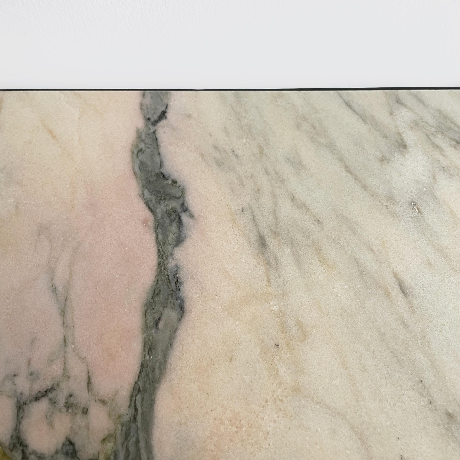 Italian mid-century modern brass and marble console by Carlo Enrico Rava, 1940s en venta 2