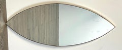 Italian Mid -Century Modern Brass Ellipsis Points / 'Eye' Mirror, 1950s