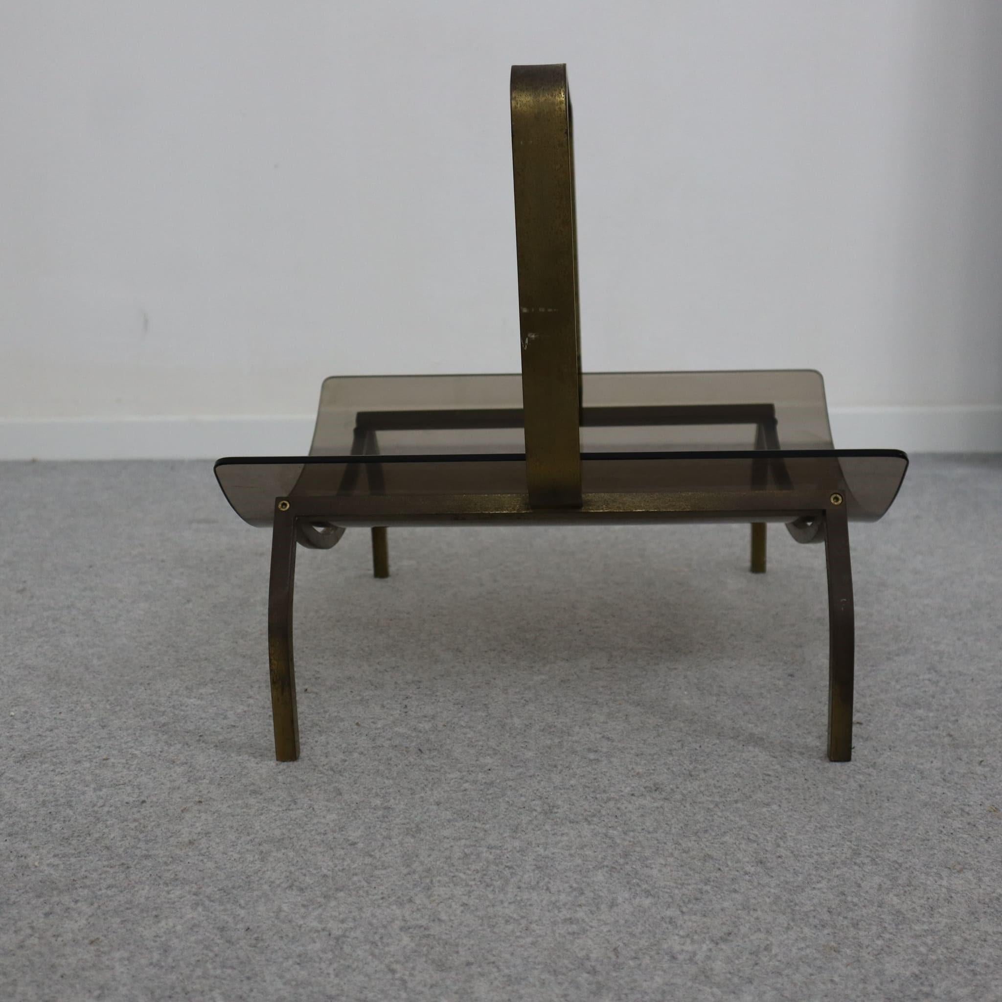Laiton Porte-revues italien moderne du milieu du siècle dernier Fontana Arte, années 1960 en vente