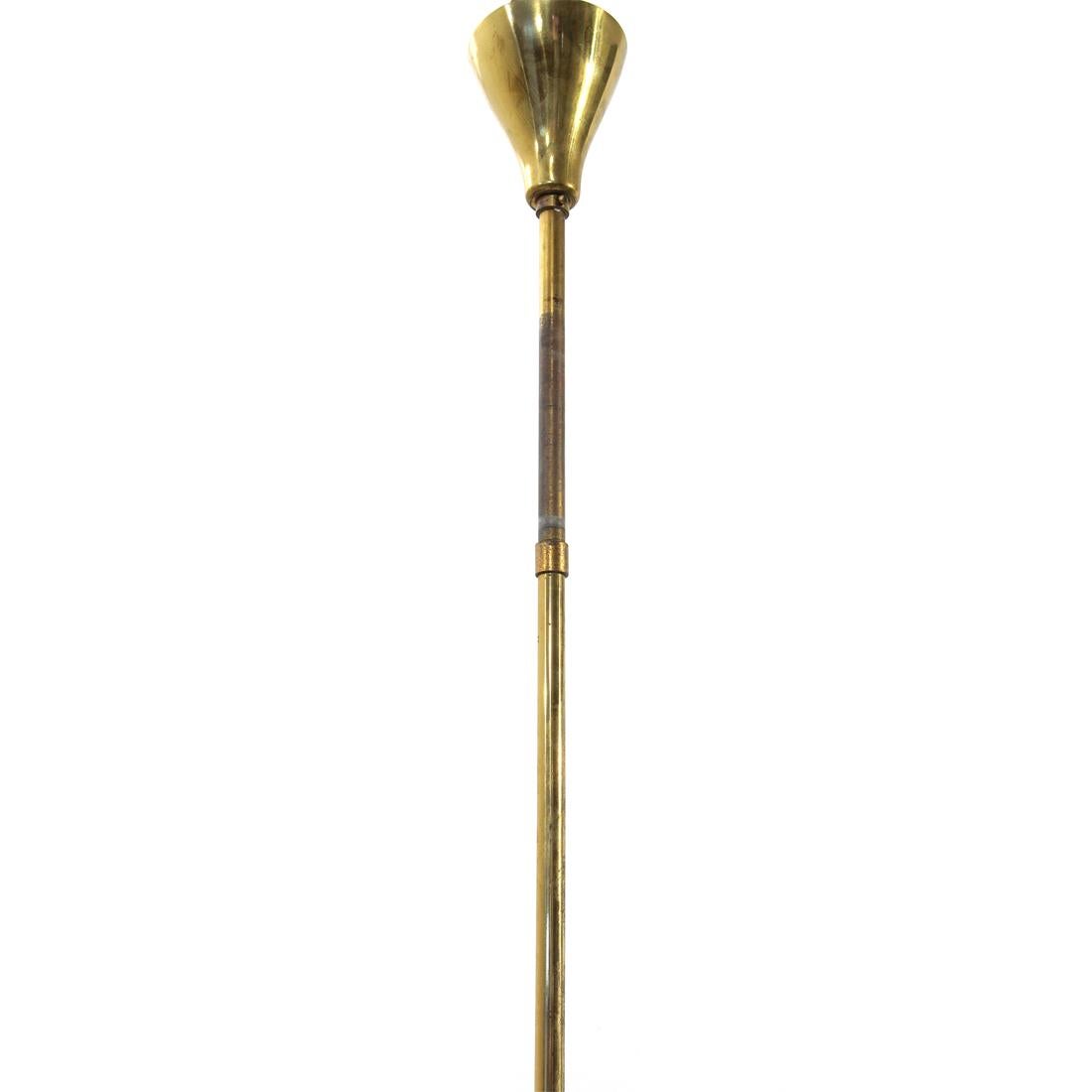 Italian Mid-Century Modern Brass Pendant Lamp, 1950s 6