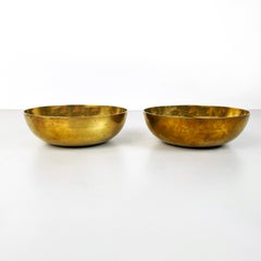Italian mid-century modern Brass round bowl or pocket emptier, 1950s