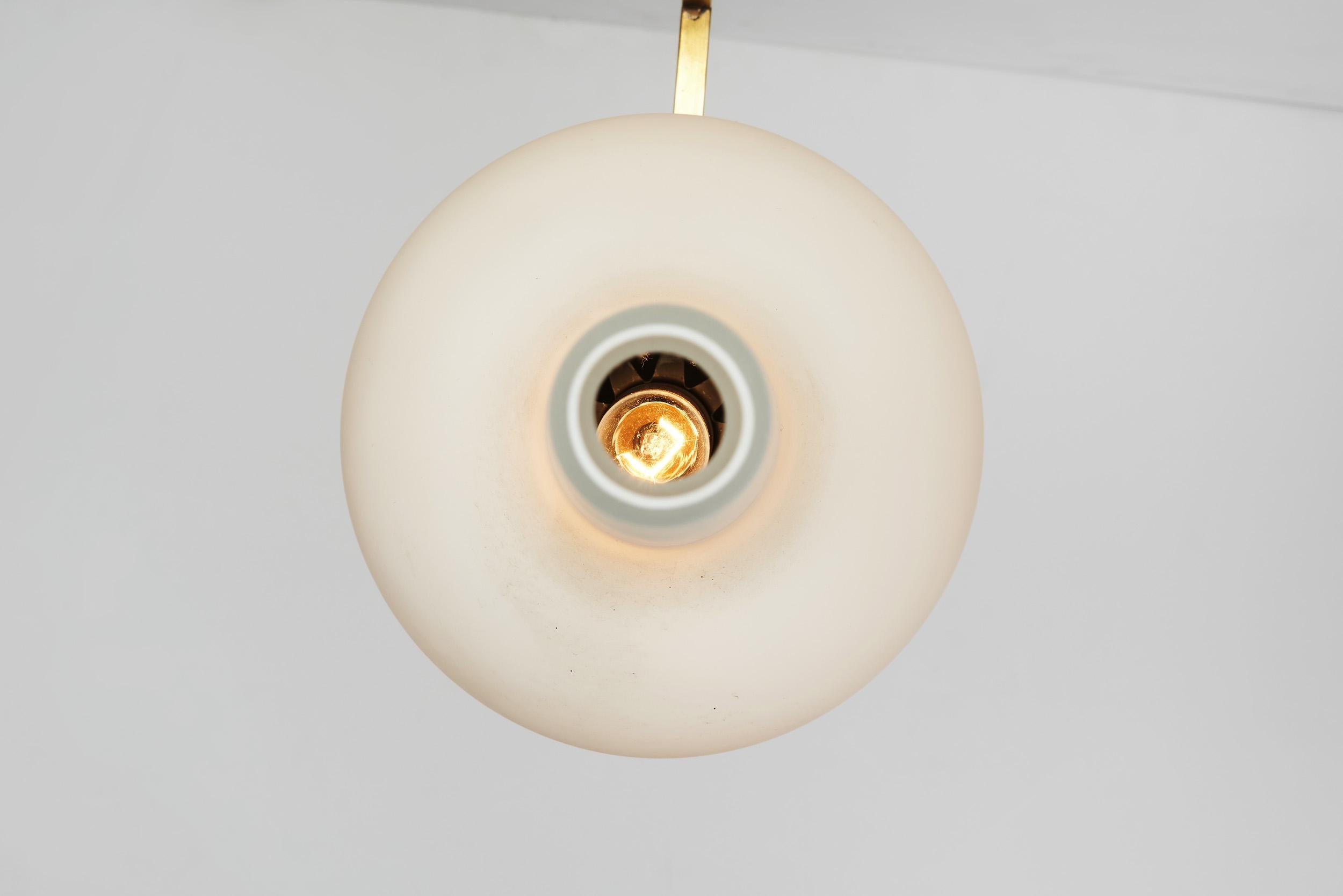 Italienische Mid-Century-Modern-Wandlampen aus Messing, Italien 1950er Jahre im Angebot 6