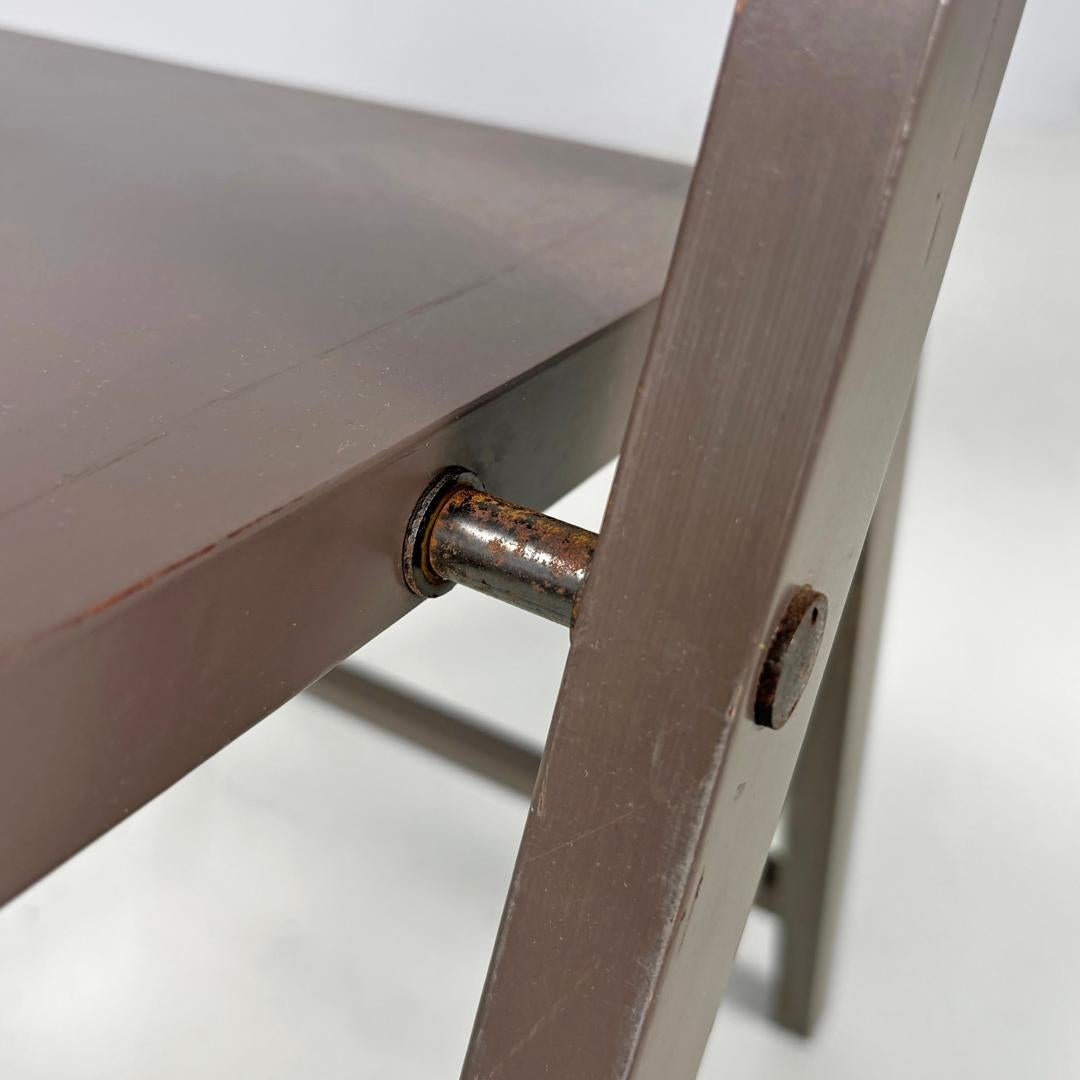 Italian mid-century modern folding chair Tric Castiglioni BBB Bonacina, 1960s For Sale 8