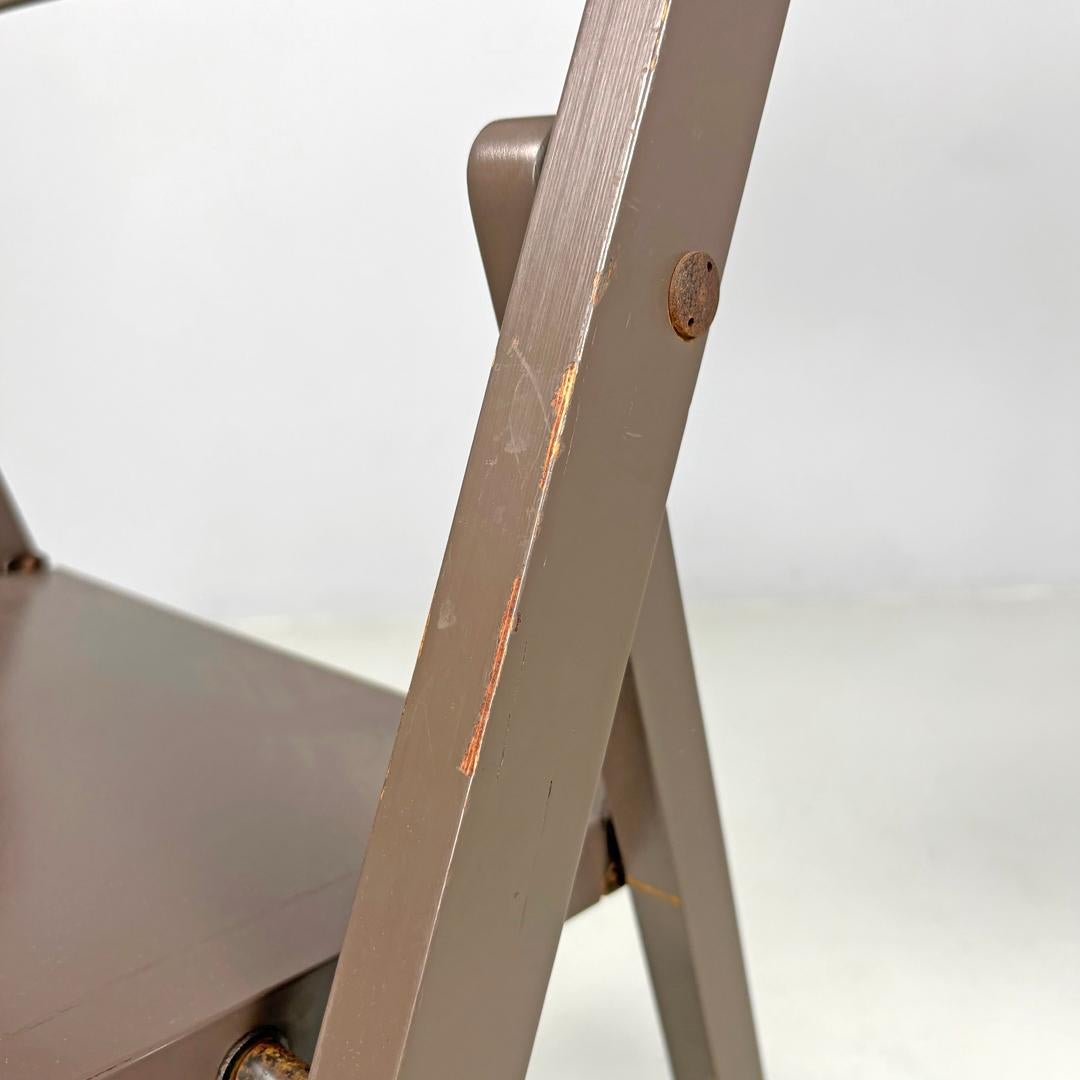 Italian mid-century modern folding chair Tric Castiglioni BBB Bonacina, 1960s For Sale 10