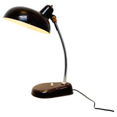 Italian Mid-Century Modern Brown Metal Table Lamp, 1960s