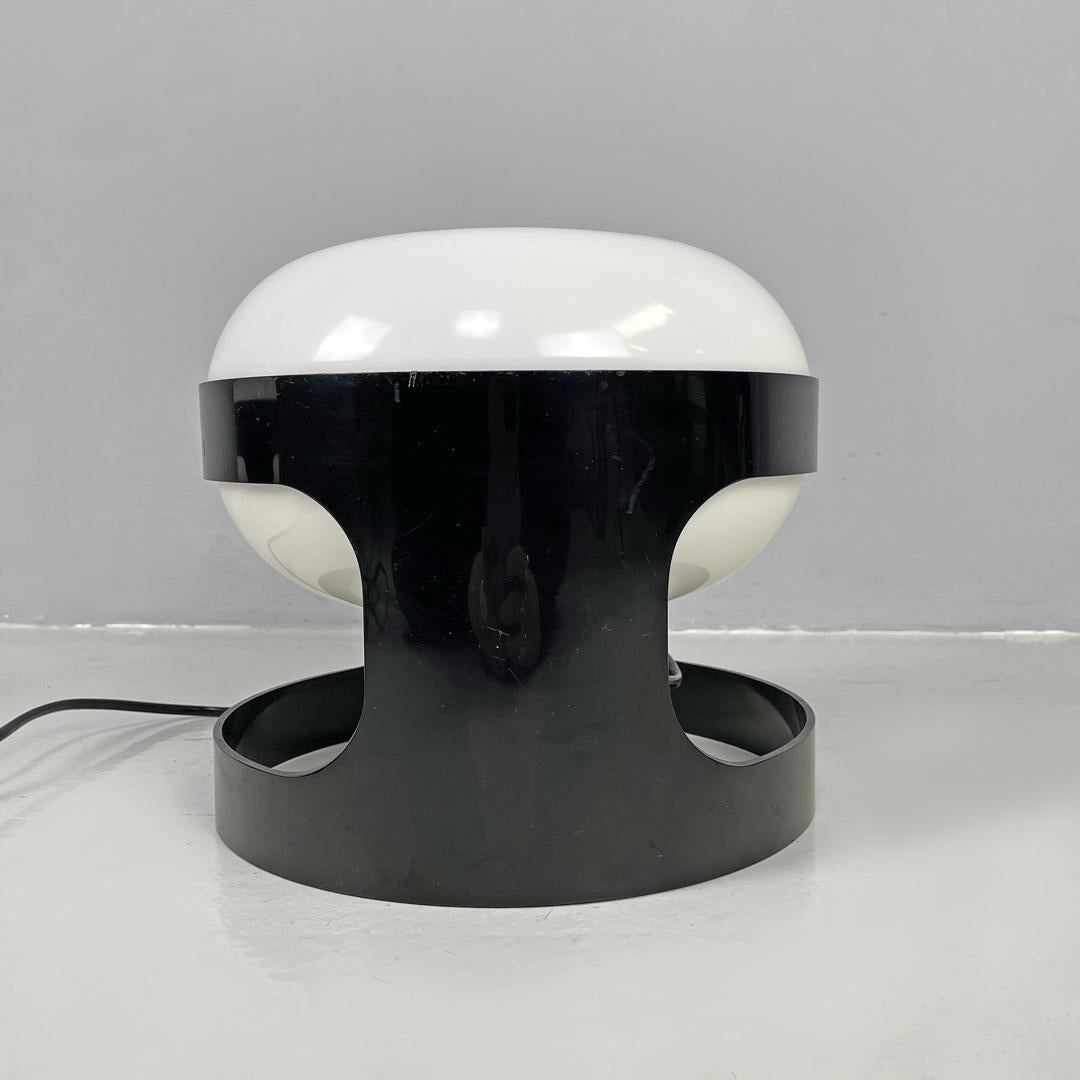 Italian mid-century modern brown plastic table lamps KD27 Colombo Kartell, 1960s 6