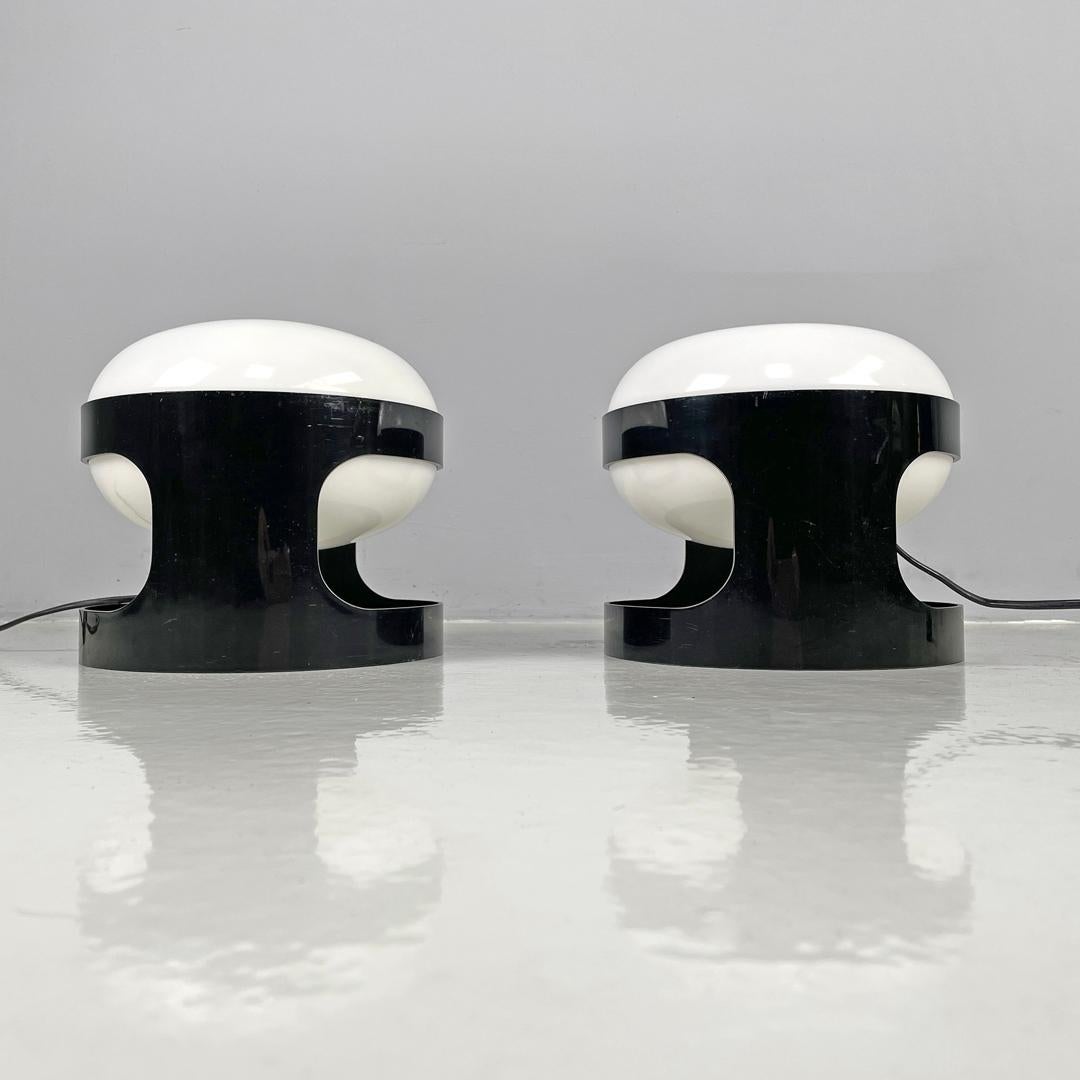 Mid-20th Century Italian mid-century modern brown plastic table lamps KD27 Colombo Kartell, 1960s