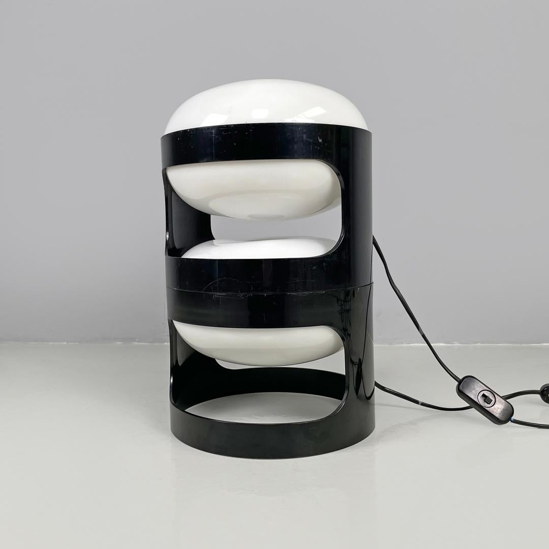 Plastic Italian mid-century modern brown plastic table lamps KD27 Colombo Kartell, 1960s