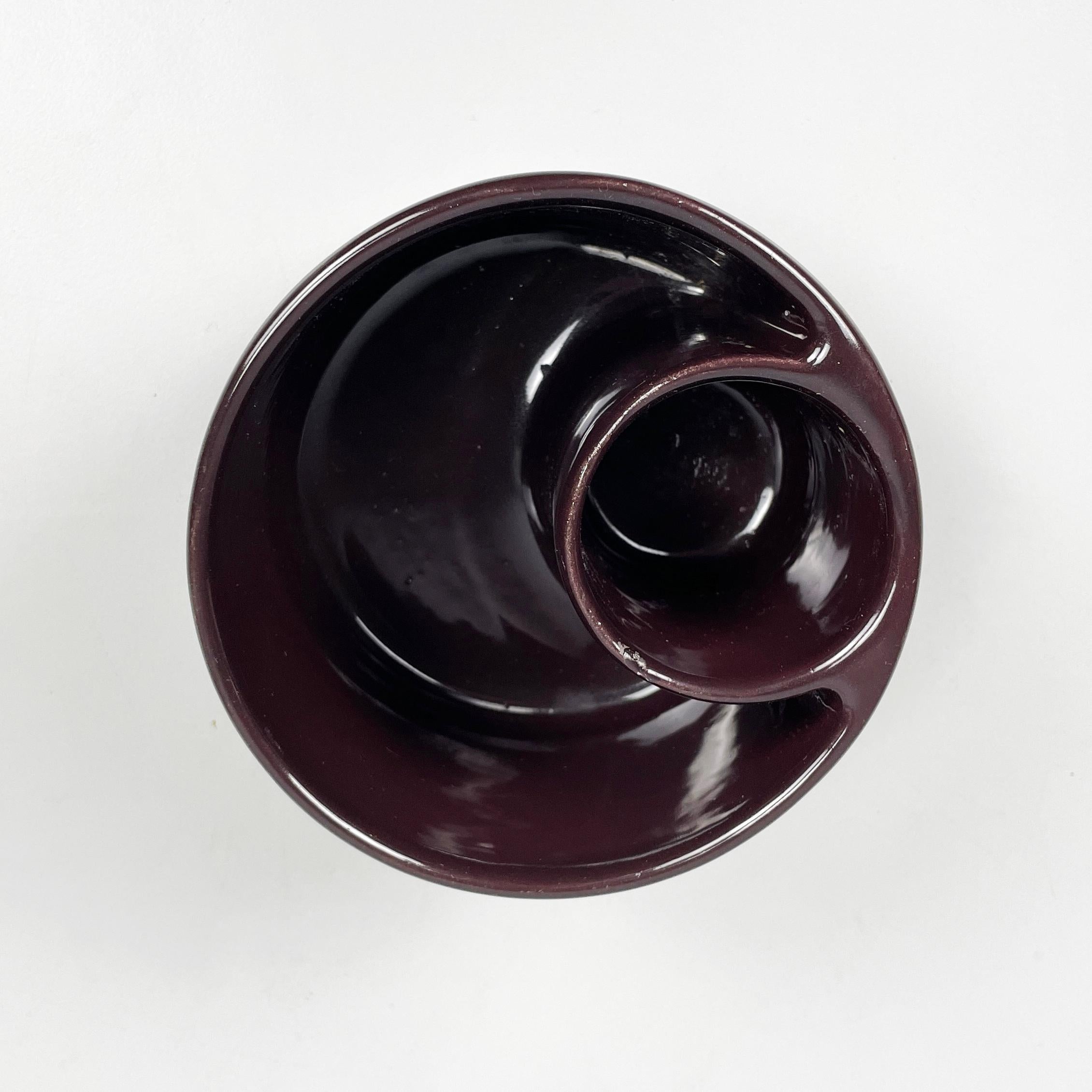 Mid-Century moderno Vaso marrone italiano di metà secolo moderno di Mangiarotti Fratelli Brambilla, anni '70 in vendita