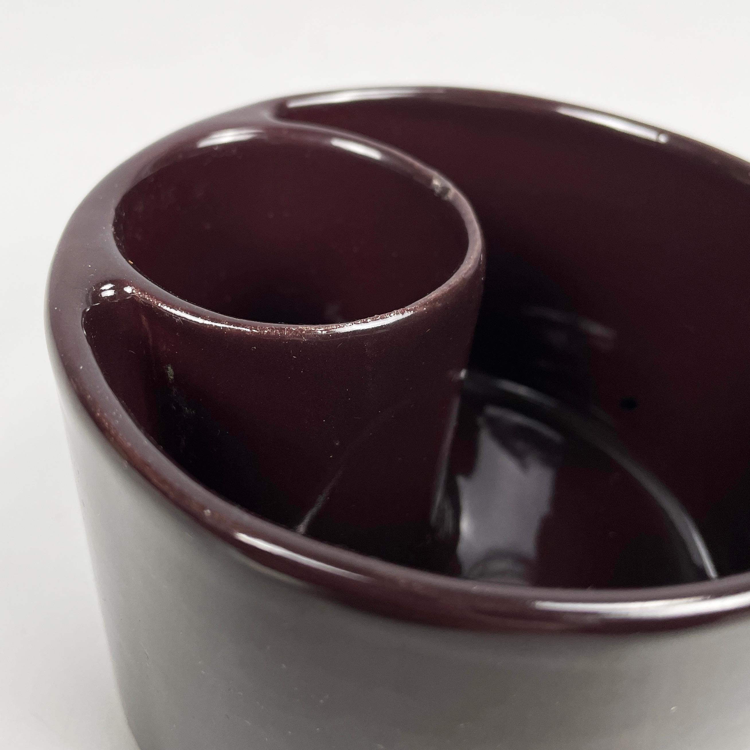 Italiano Vaso marrone italiano di metà secolo moderno di Mangiarotti Fratelli Brambilla, anni '70 in vendita