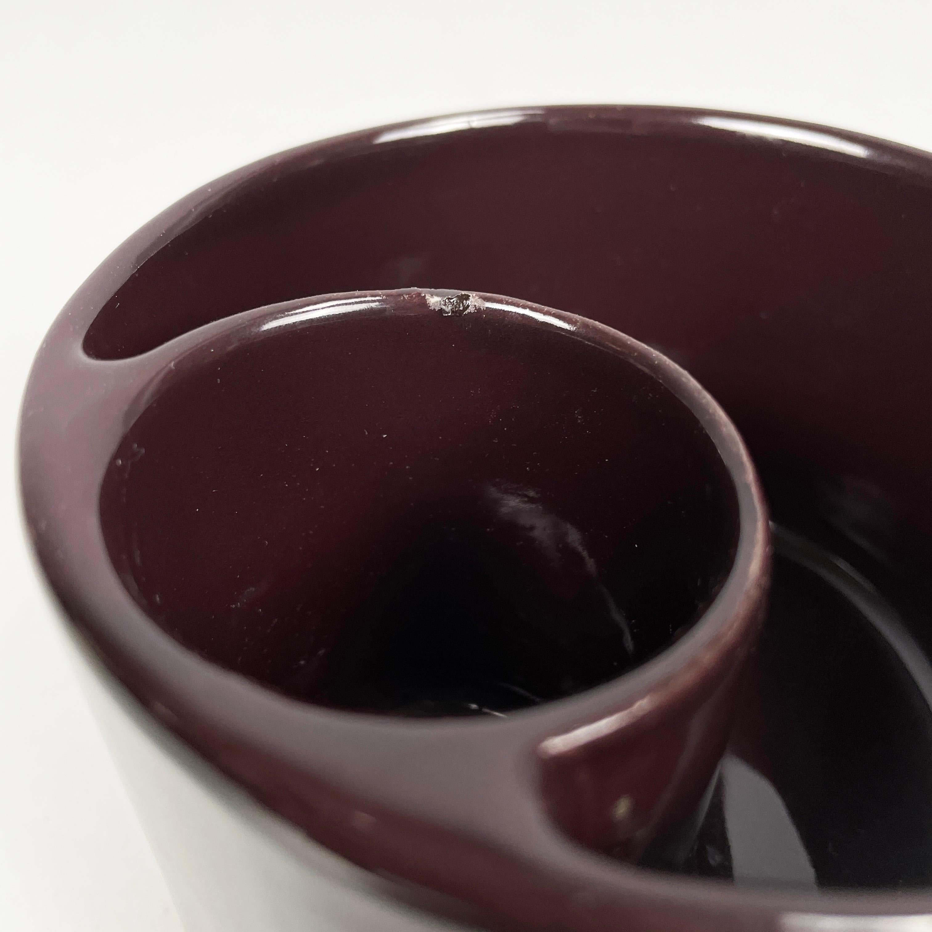 Vaso marrone italiano di metà secolo moderno di Mangiarotti Fratelli Brambilla, anni '70 In condizioni buone in vendita a MIlano, IT