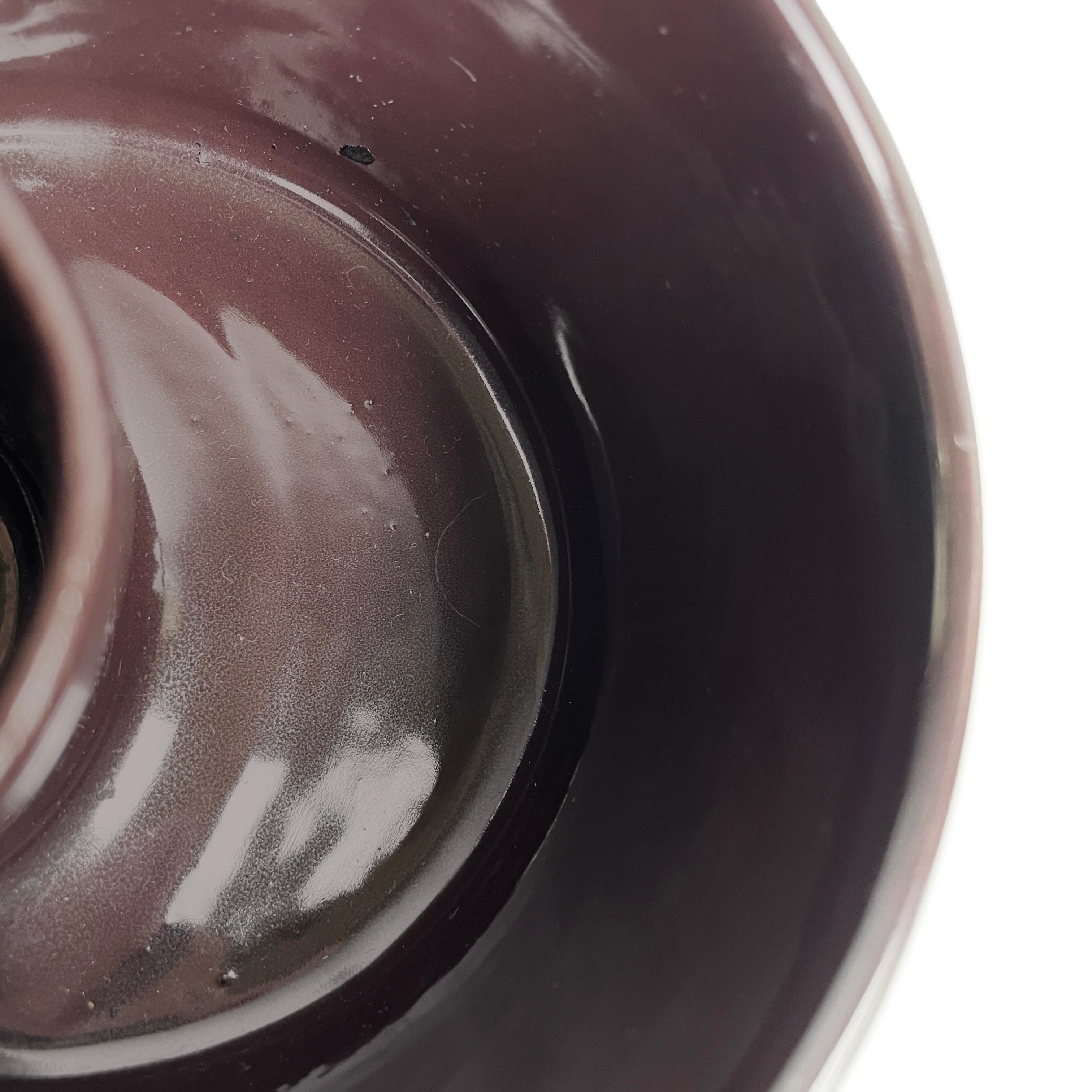 Vaso marrone italiano di metà secolo moderno di Mangiarotti Fratelli Brambilla, anni '70 in vendita 1
