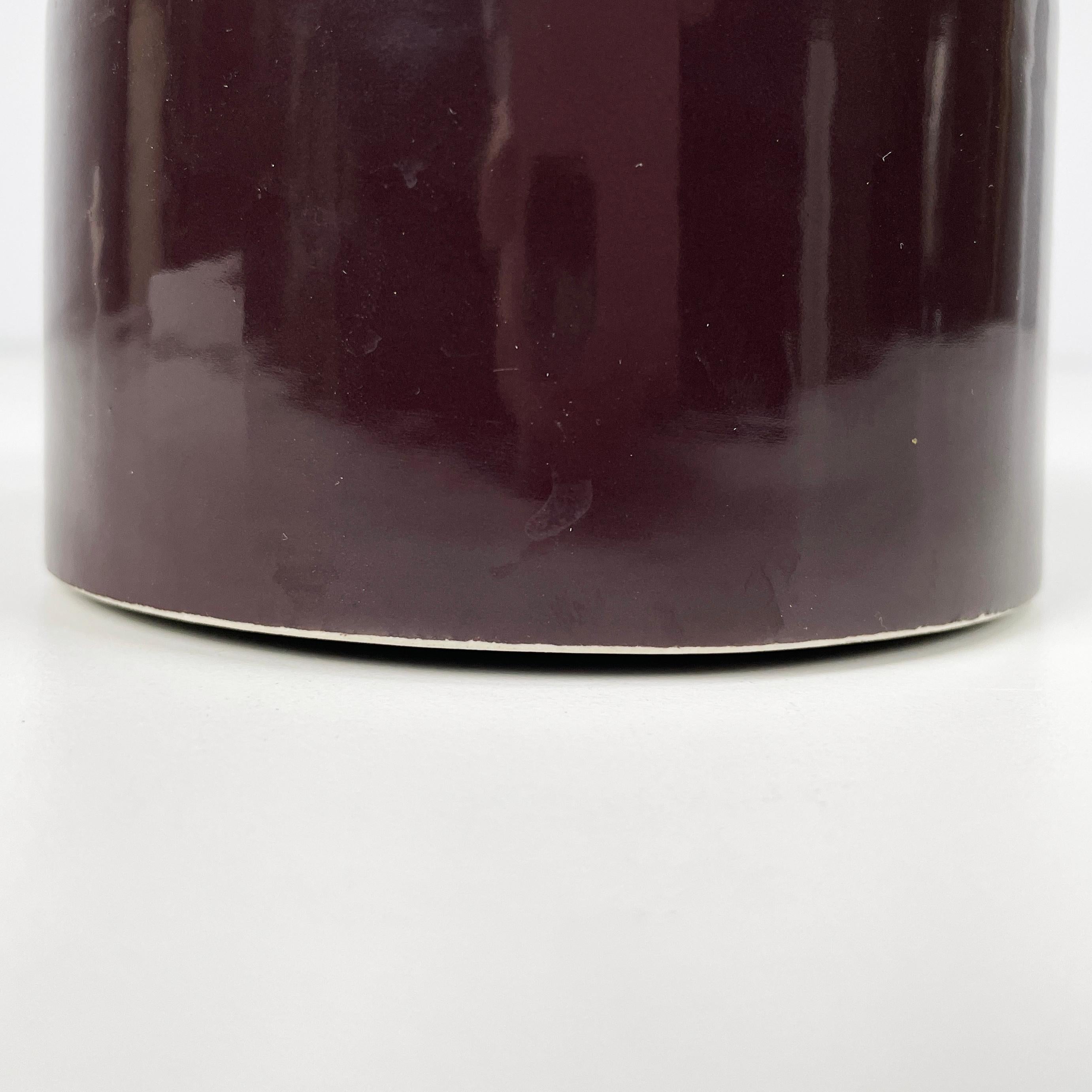 Vaso marrone italiano di metà secolo moderno di Mangiarotti Fratelli Brambilla, anni '70 in vendita 2