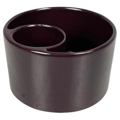 Braune Vase von Mangiarotti Fratelli Brambilla, Italien, Mitte des Jahrhunderts, 1970er Jahre