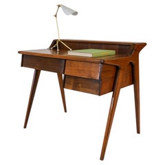 Italian Mid-Century Modern Bureau Desk in Solid Wood, Italy, 1960s