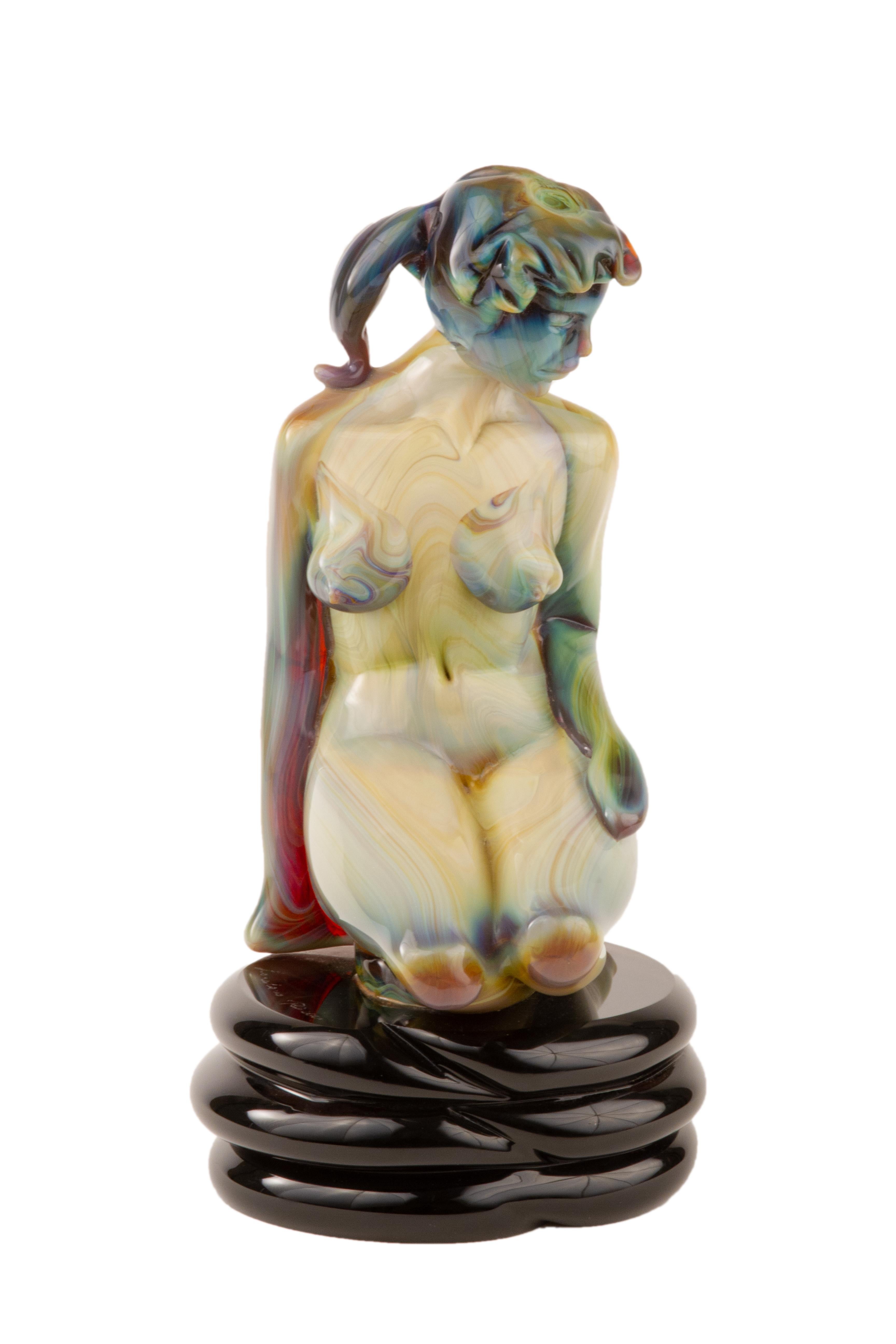 20th Century Italian Mid-Century Modern Calcedonia Art Glass Sculpture by, Loredano Rosin