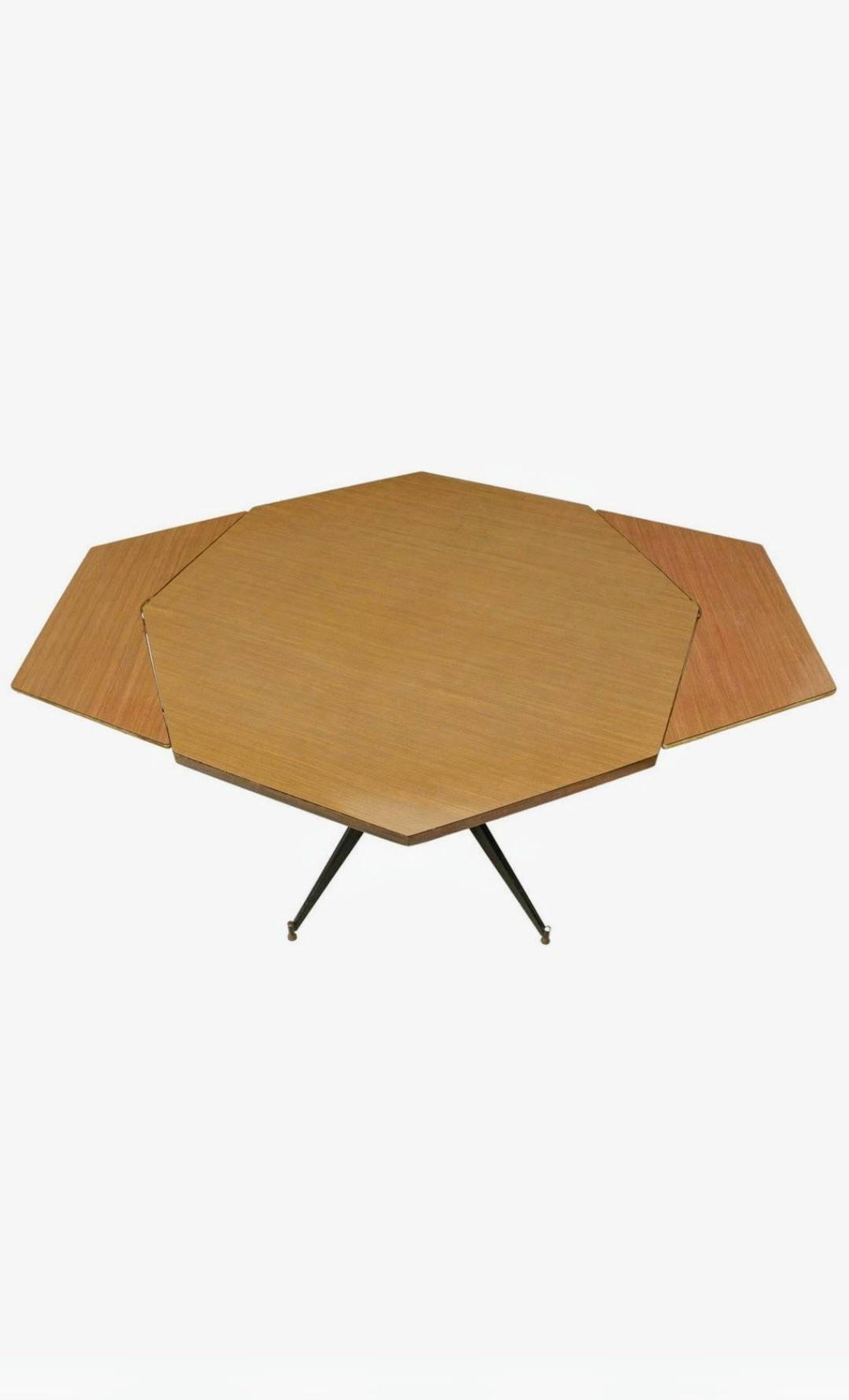 Iron Italian Mid-Century Modern Carlo Ratti Attributed Angular Table For Sale