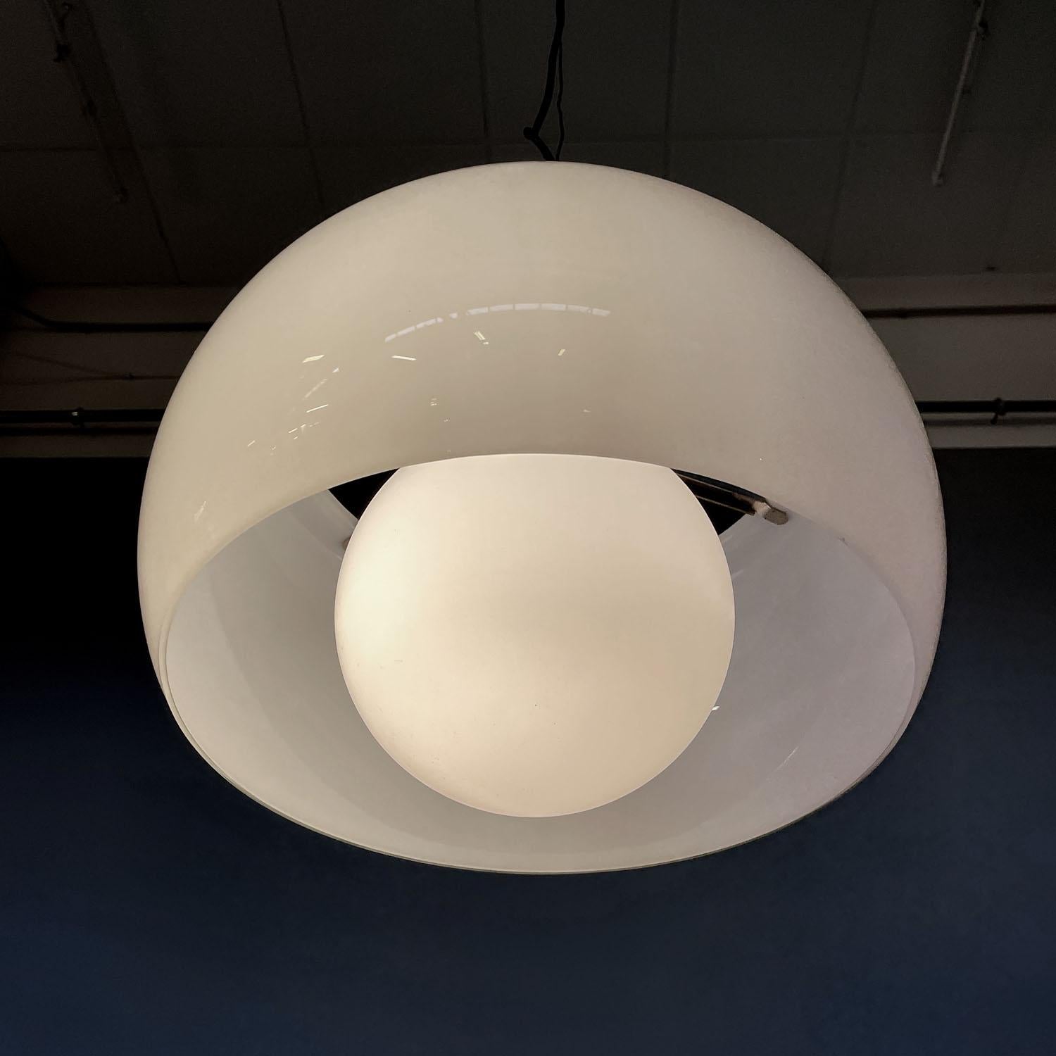 Mid-Century Modern Italian mid-century modern ceiling lamp Omega Vico Magistretti Artemide, 1960s For Sale