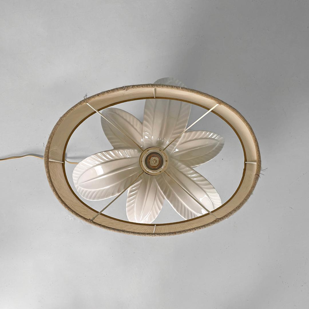 Italian mid-century modern ceramic table lamp by Ceramica del Ferlaro, 1960s For Sale 1