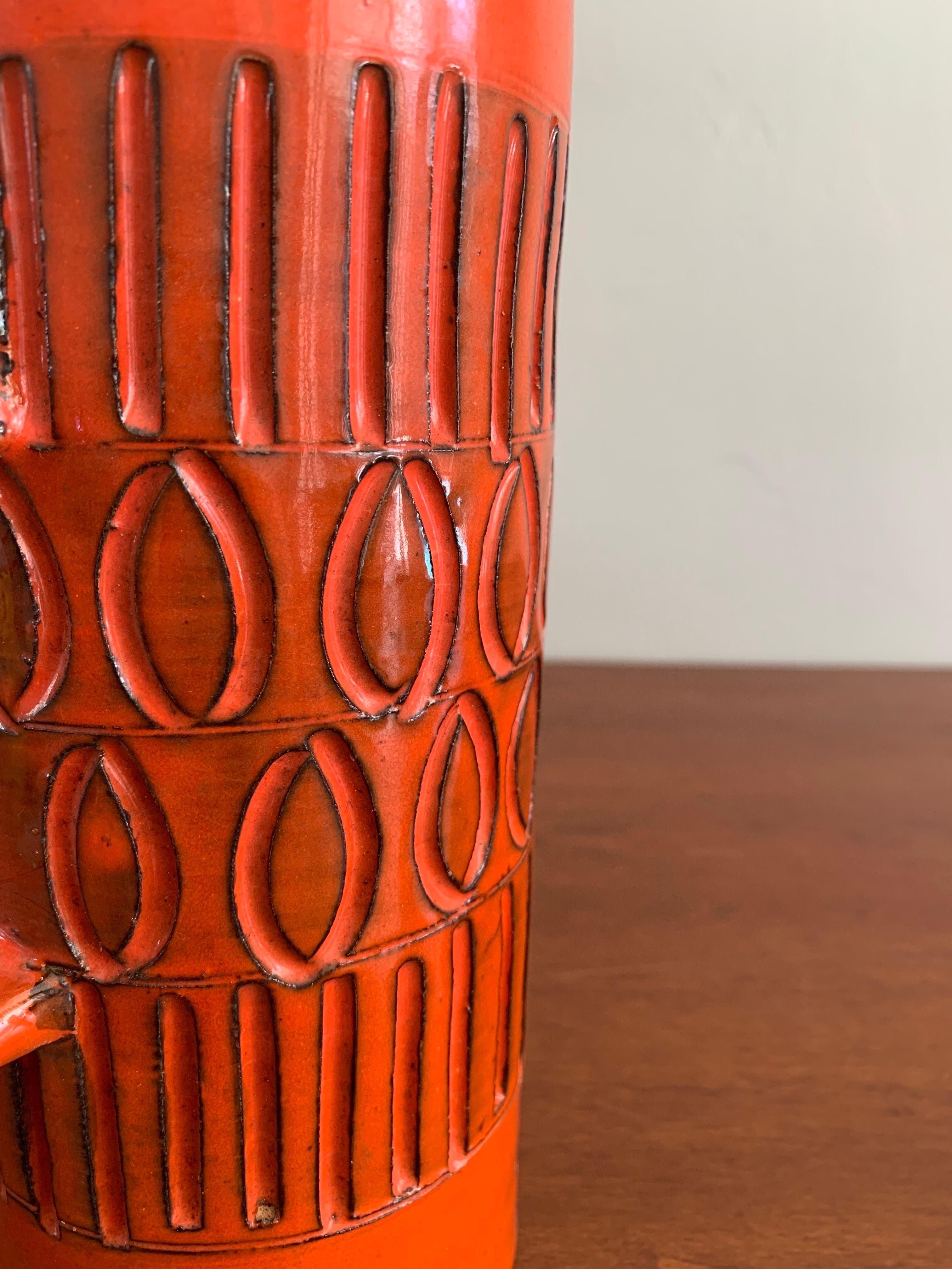 20th Century Italian Mid-Century Modern Ceramic Vase For Sale