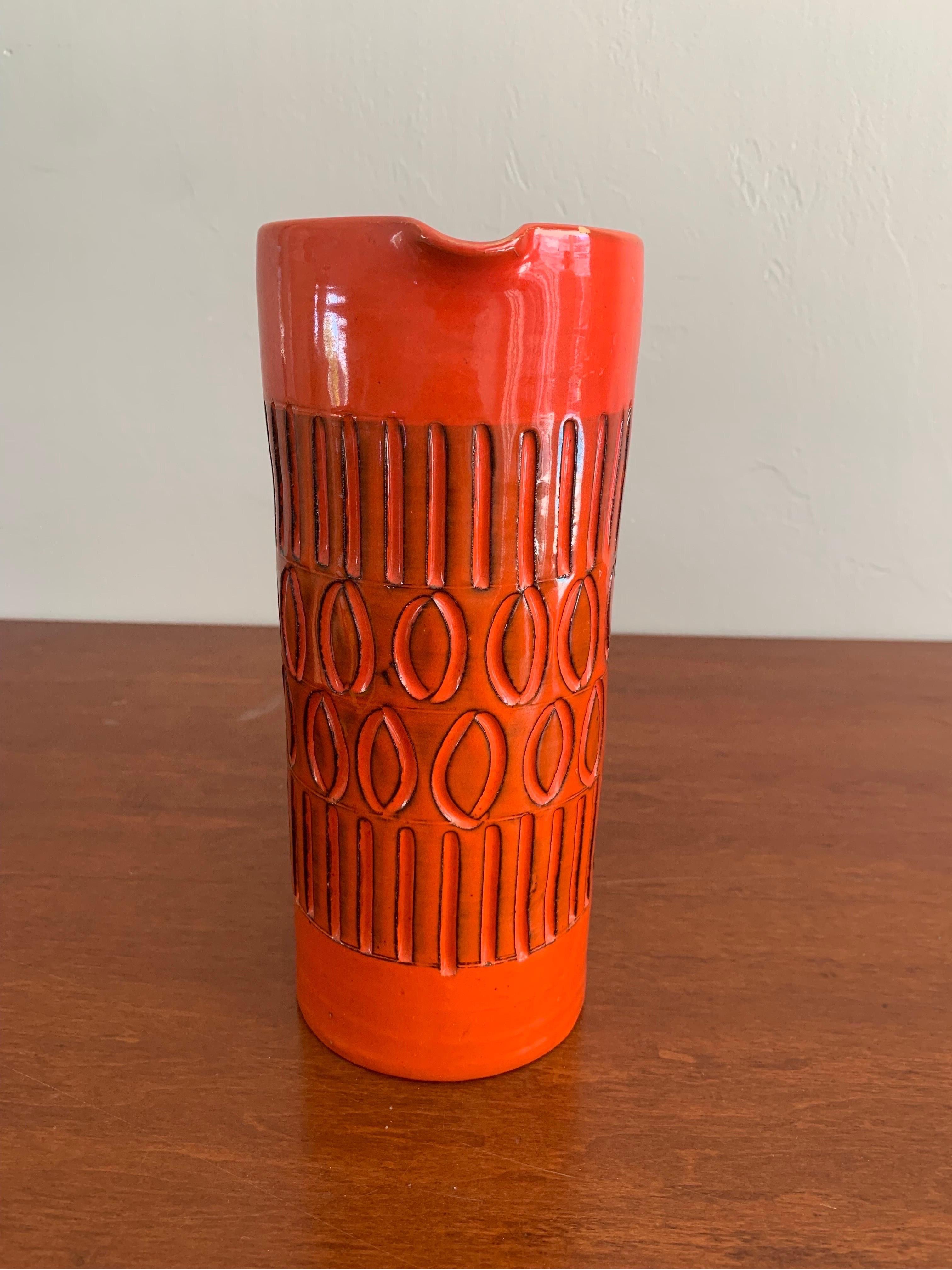 Italian Mid-Century Modern Ceramic Vase For Sale 2