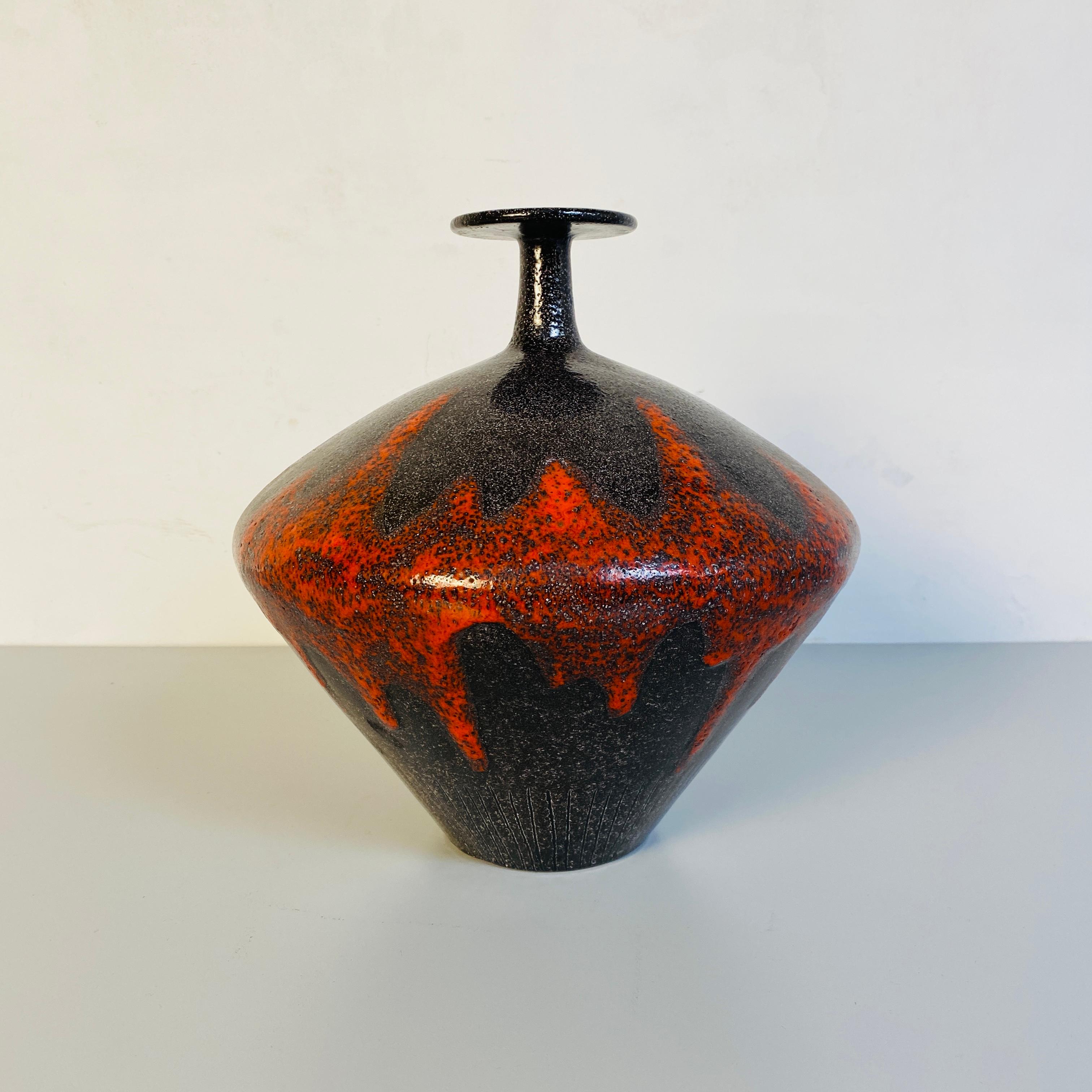 Mid-20th Century Italian Mid-Century Modern Ceramic Vase N 2\707 by San Polo Venezia, 1960s For Sale